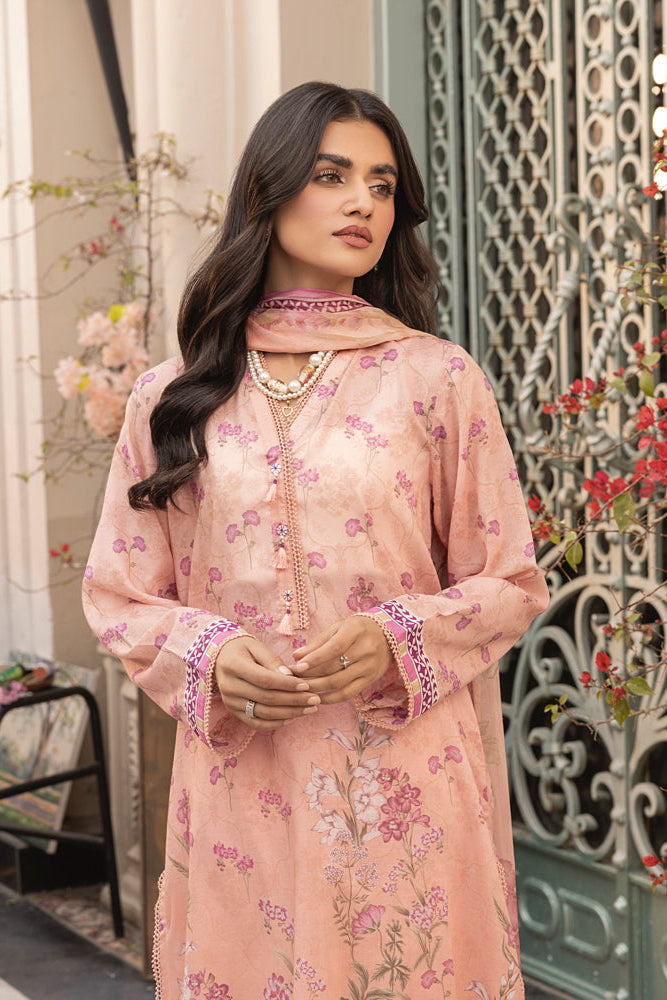 LSM | Embroidered and Printed Lawn | LG-MM-0302