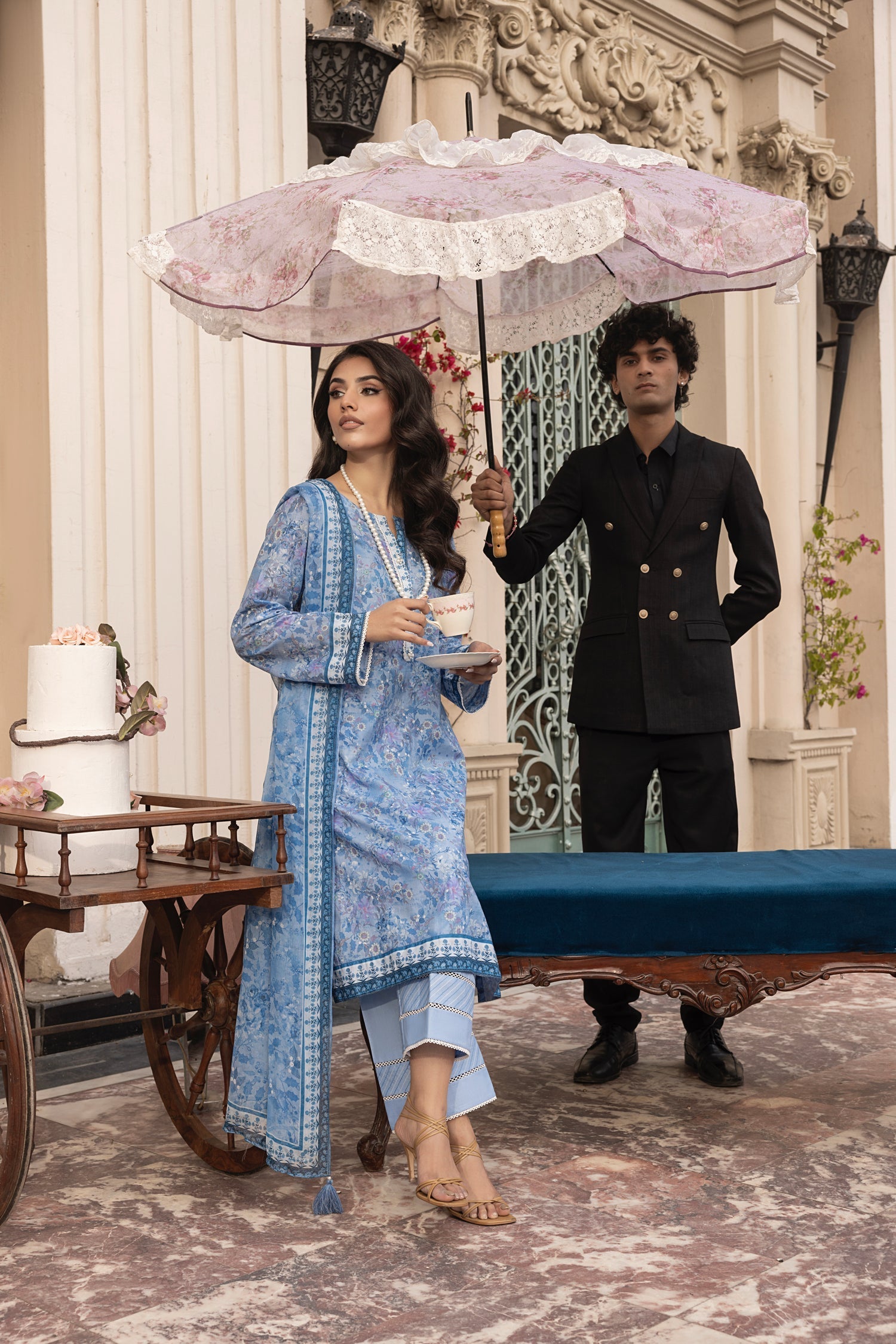 LSM | Embroidered and Printed Lawn | LG-MM-0303