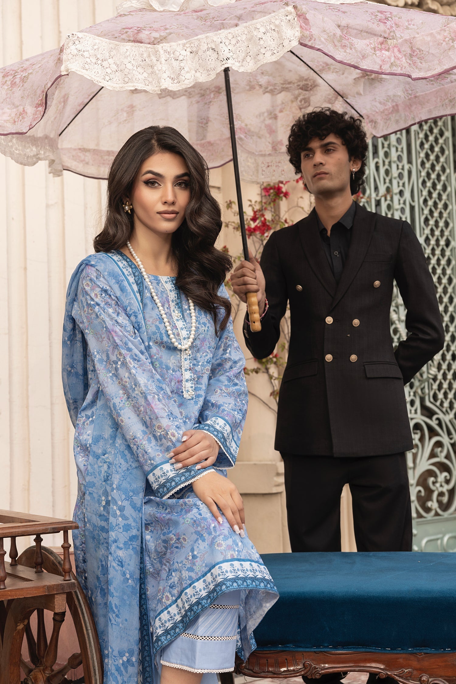 LSM | Embroidered and Printed Lawn | LG-MM-0303