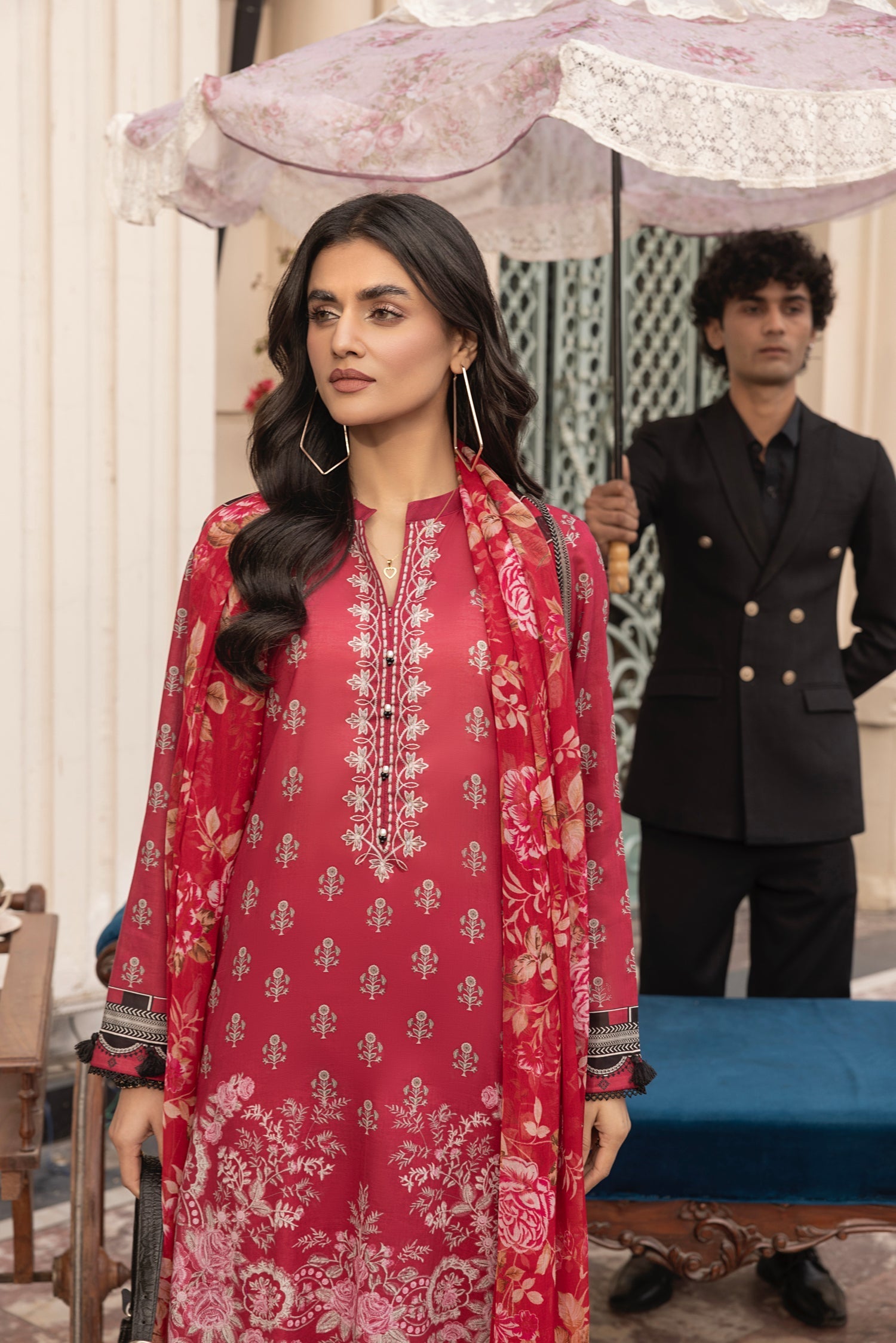 LSM | Embroidered and Printed Lawn | LG-MM-0304