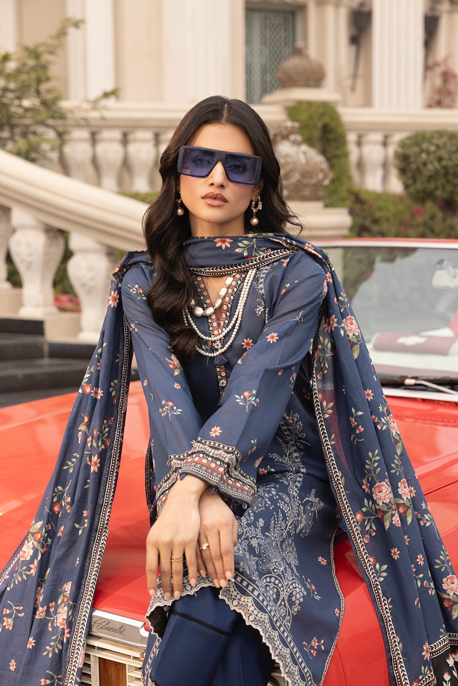 LSM | Embroidered and Printed Lawn | LG-MM-0262