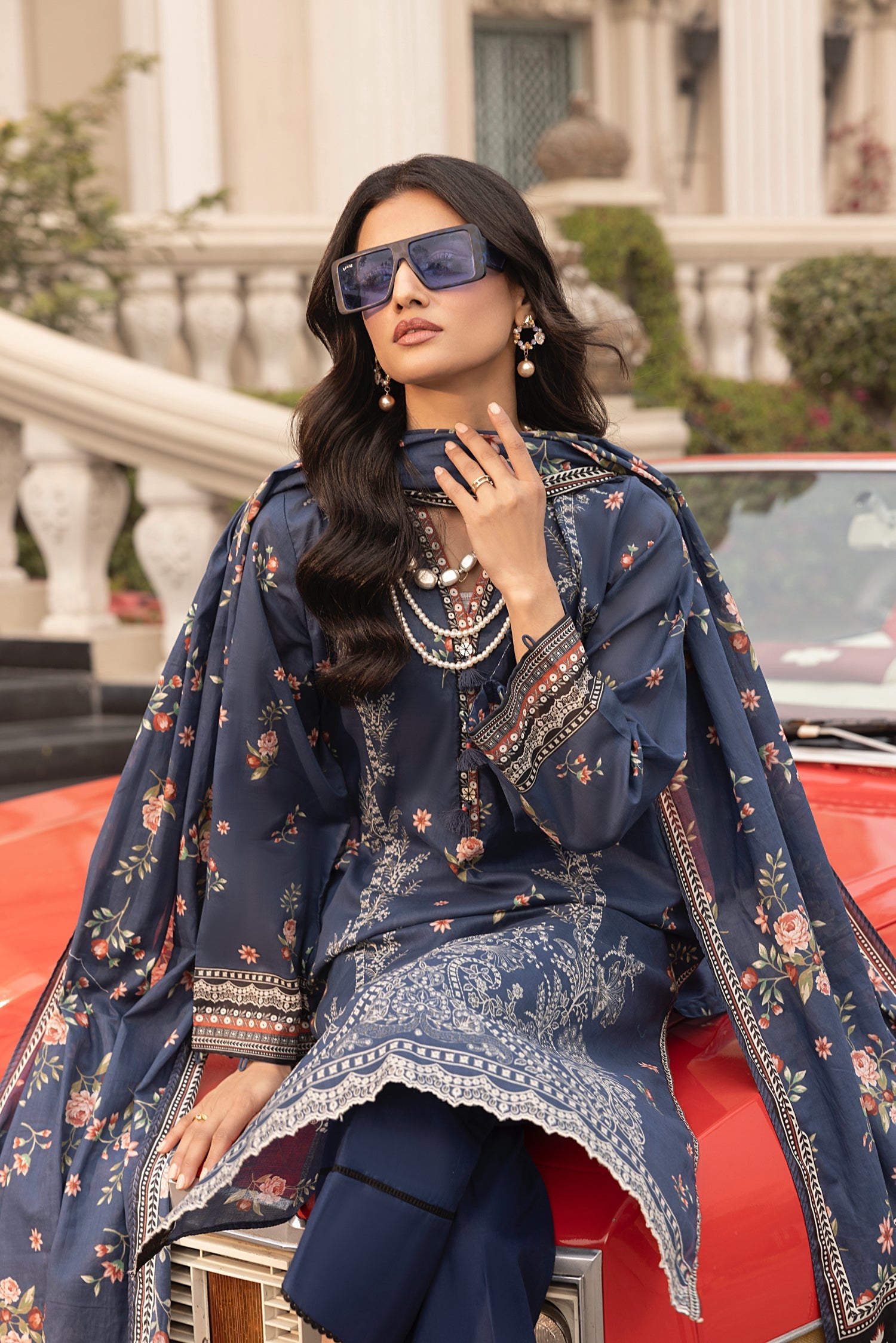 LSM | Embroidered and Printed Lawn | LG-MM-0262