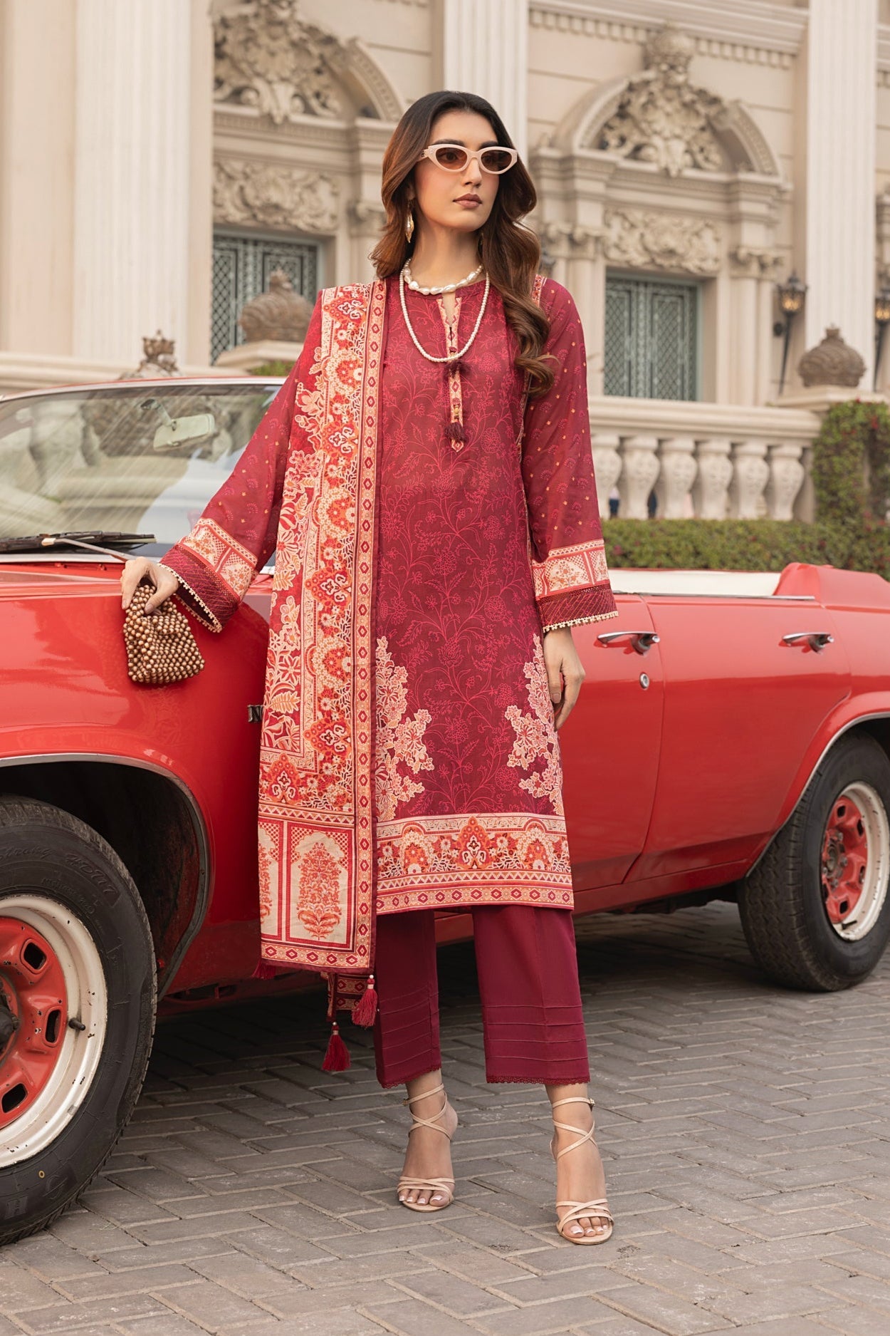 LSM | Embroidered and Printed Lawn | LG-AR-0116