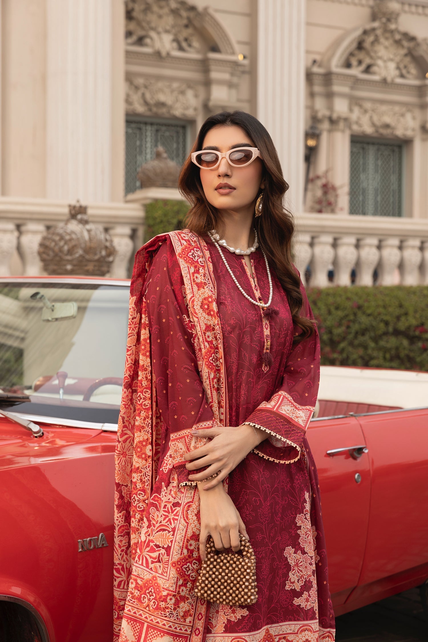 LSM | Embroidered and Printed Lawn | LG-AR-0116