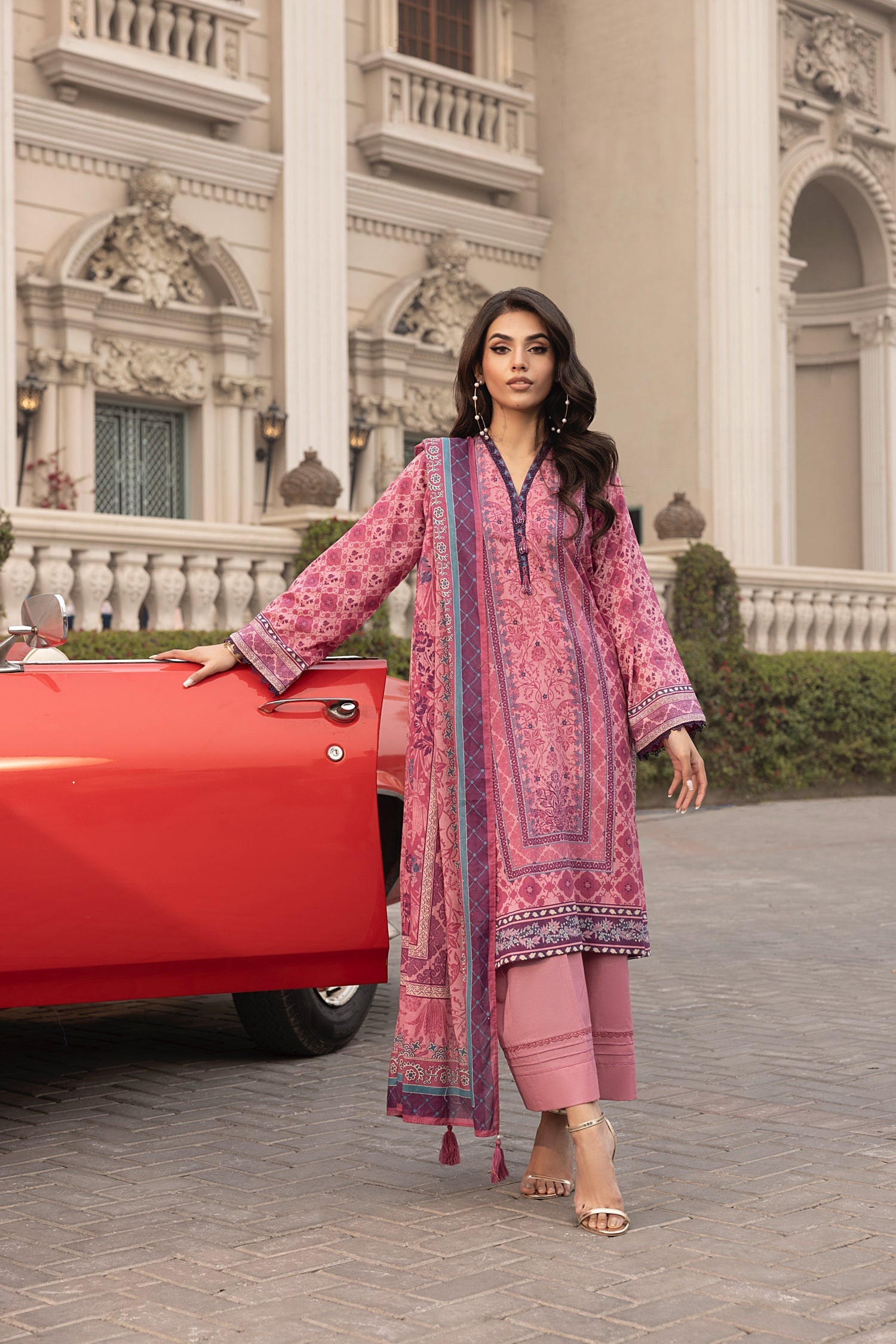 LSM | Embroidered and Printed Lawn | LG-RL-0166