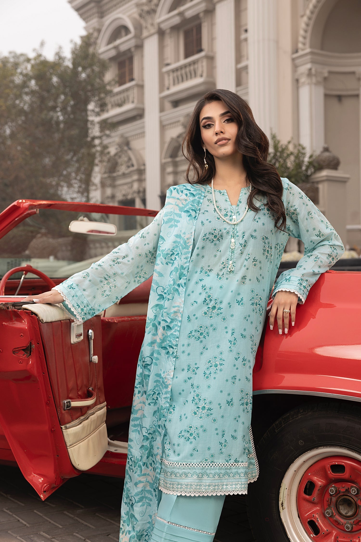 LSM | Embroidered and Printed Lawn | LG-MM-0263