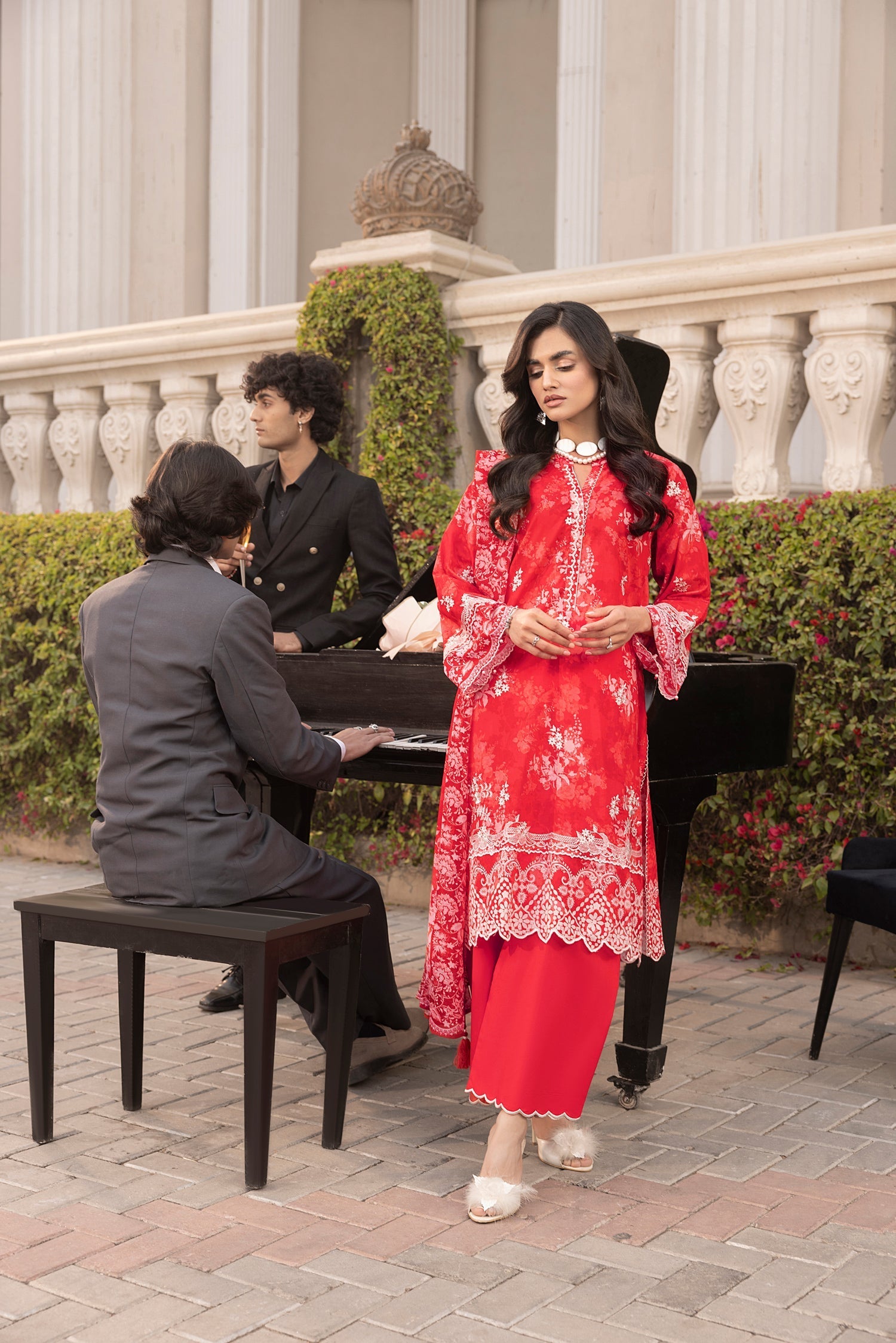 LSM | Embroidered and Printed Lawn | LG-MM-0251