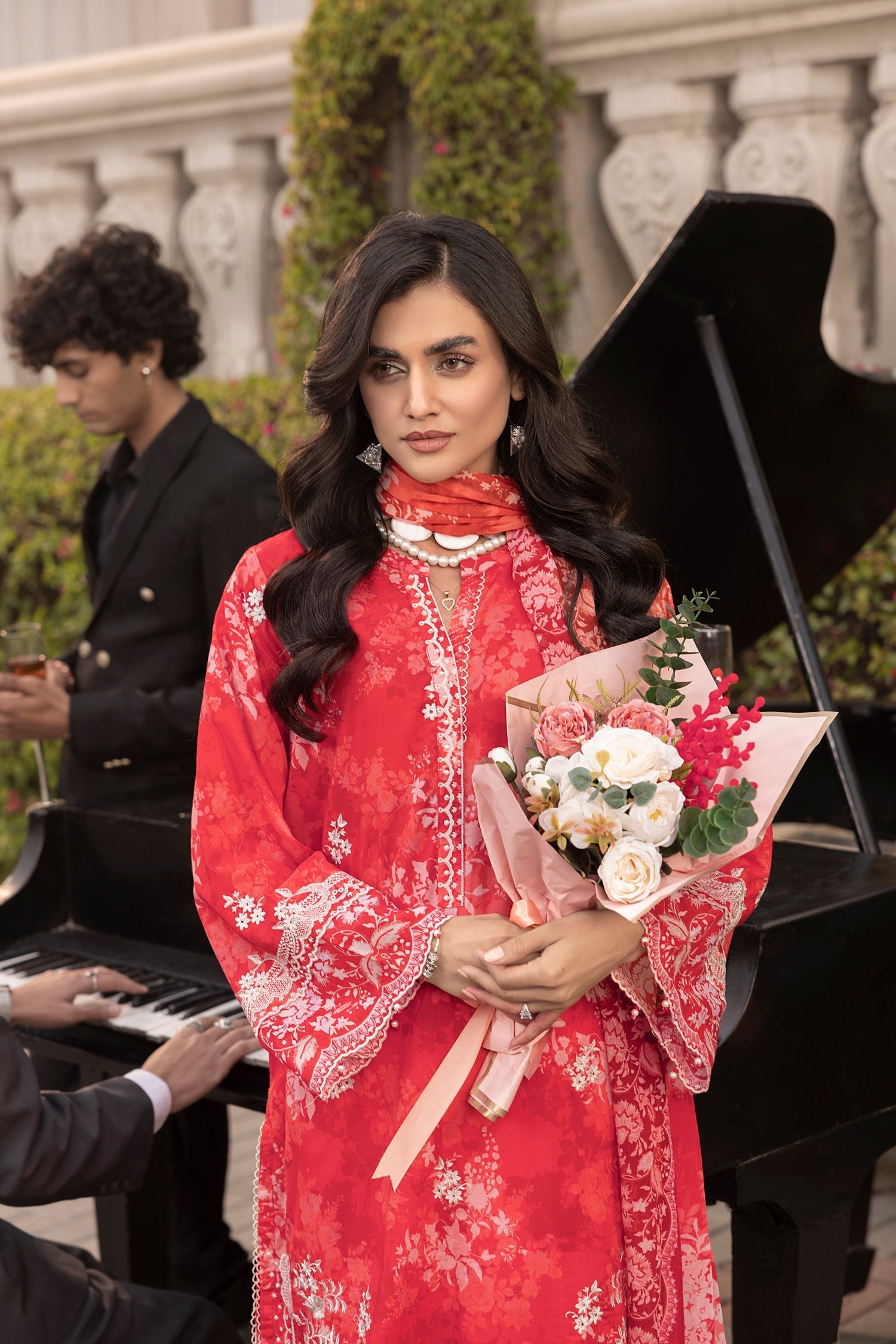 LSM | Embroidered and Printed Lawn | LG-MM-0251