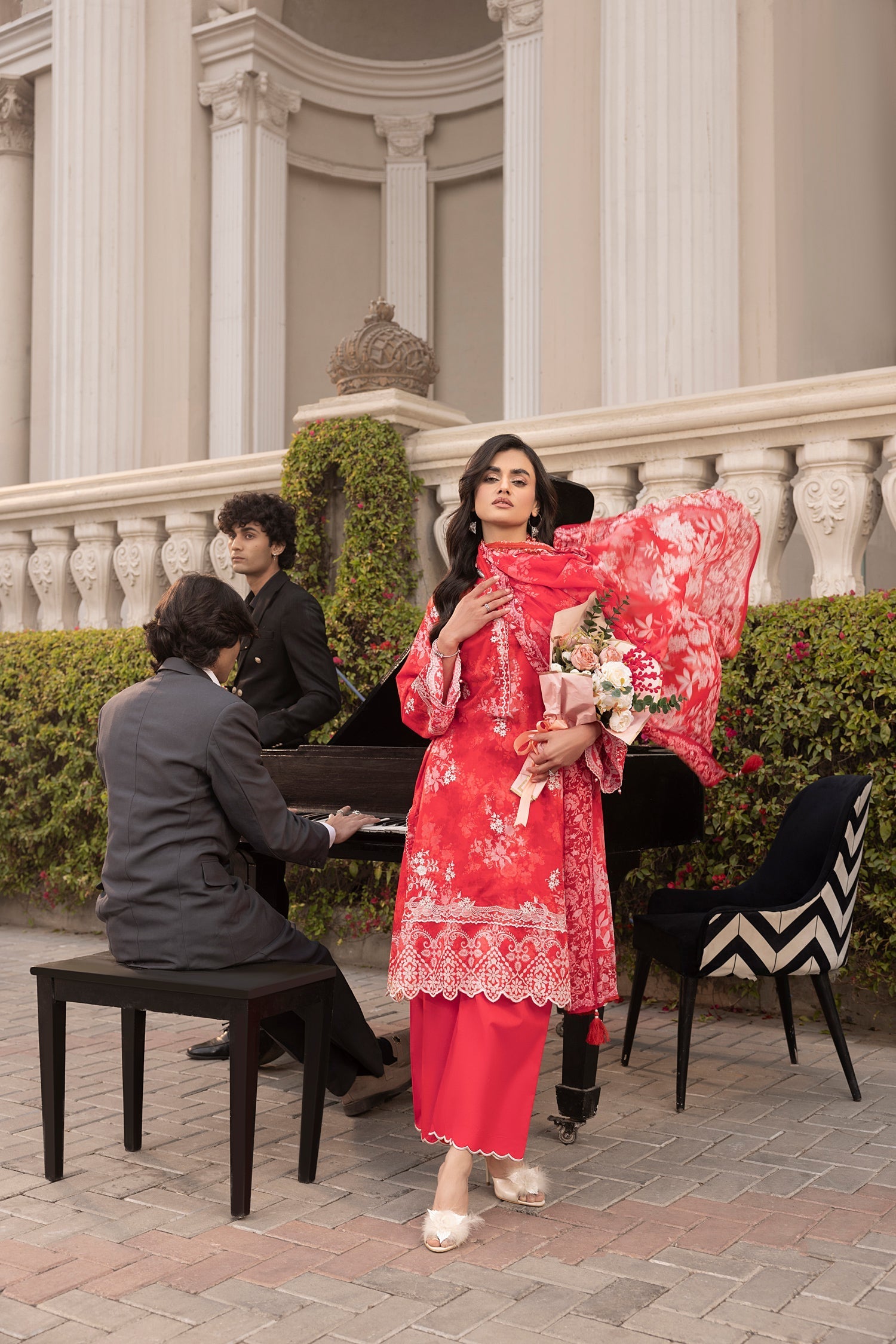 LSM | Embroidered and Printed Lawn | LG-MM-0251