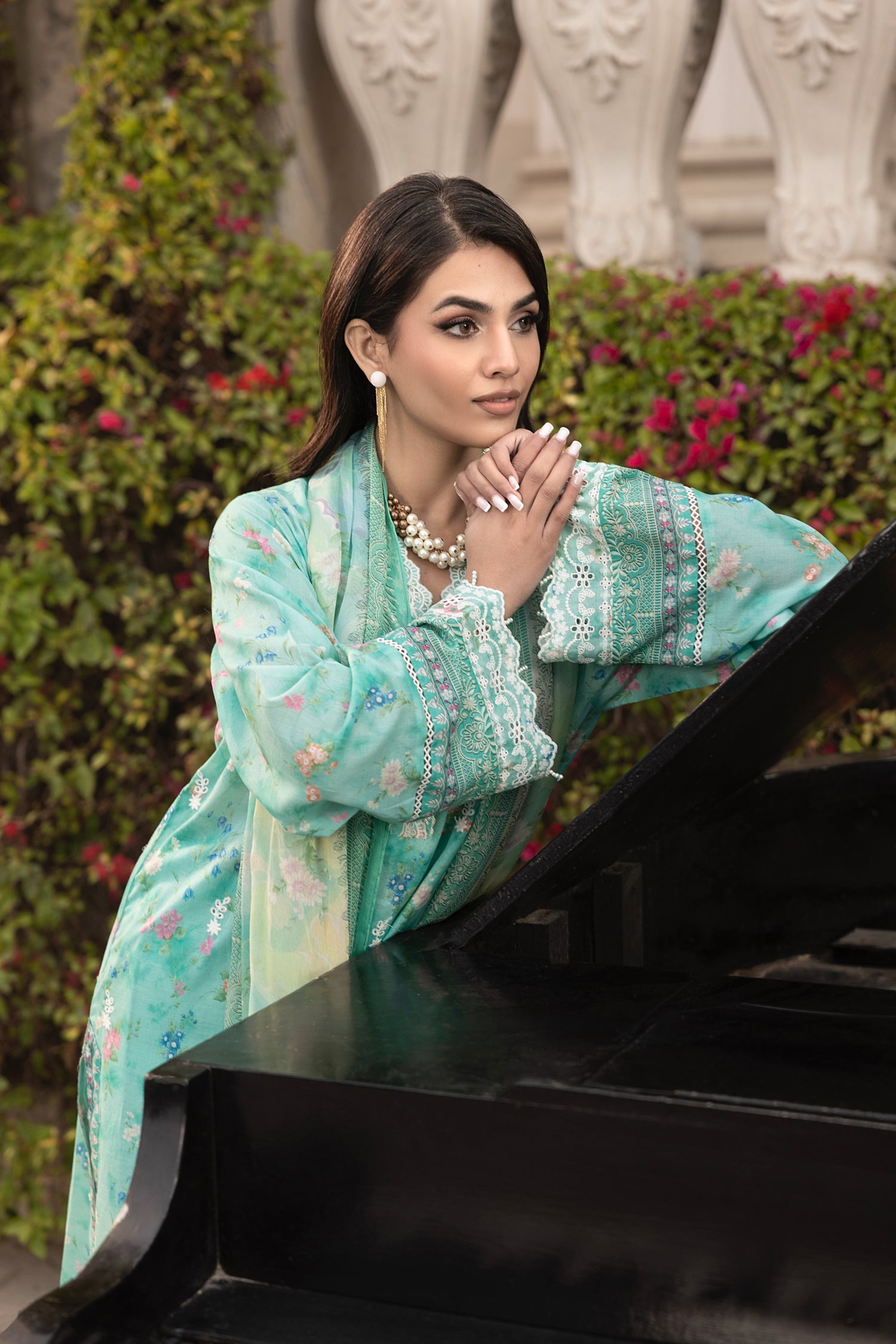 LSM | Embroidered and Printed Lawn | LG-MM-0253