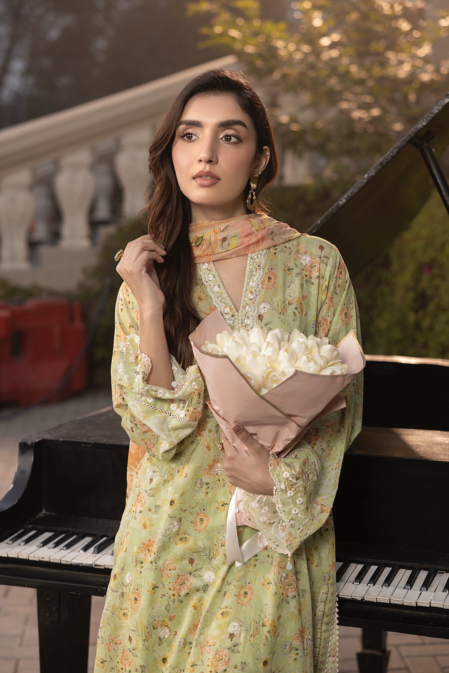 LSM | Embroidered and Printed Lawn | LG-MM-0256