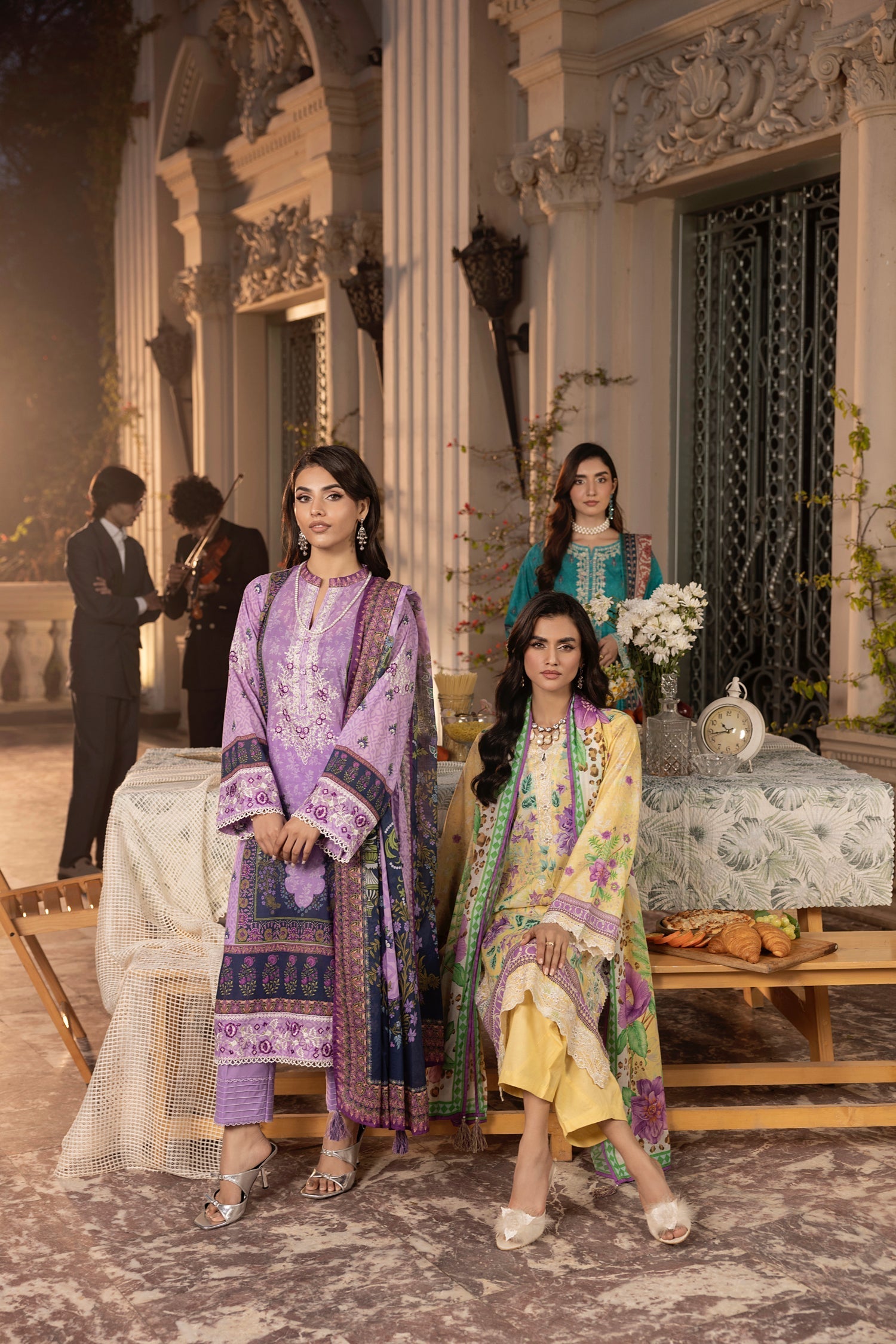 LSM | Embroidered and Printed Lawn | LG-RL-0185