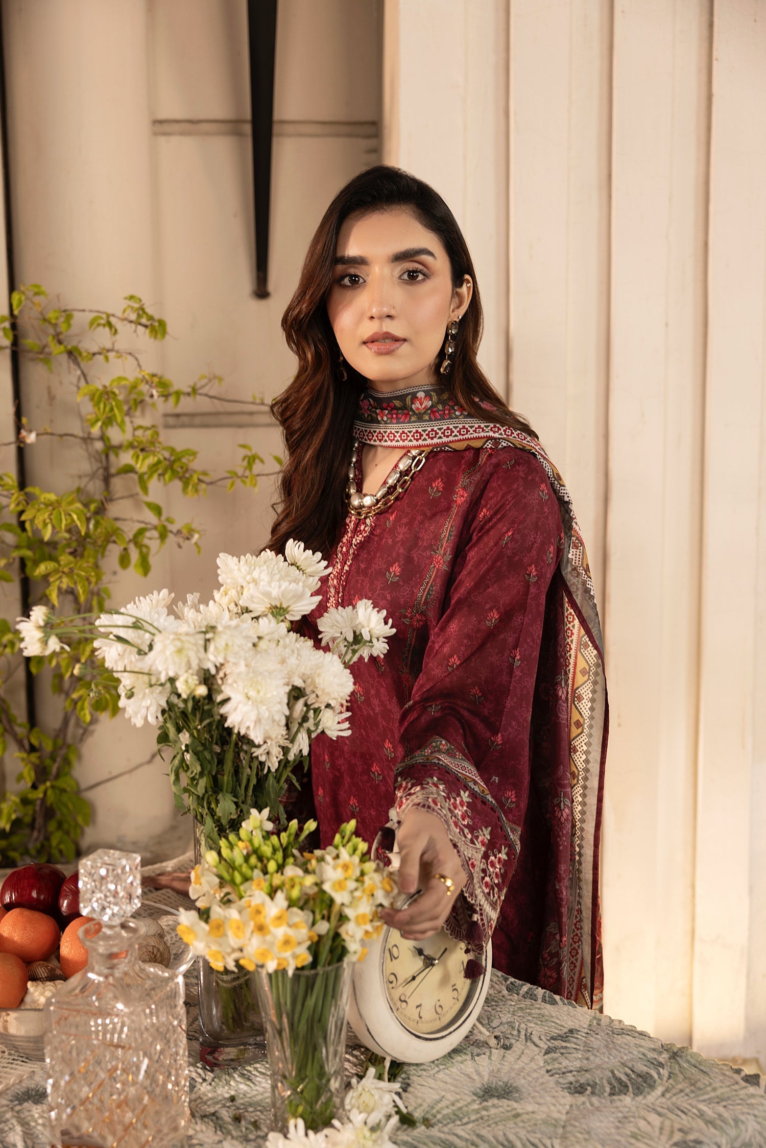 LSM | Embroidered and Printed Lawn | LG-AR-0133