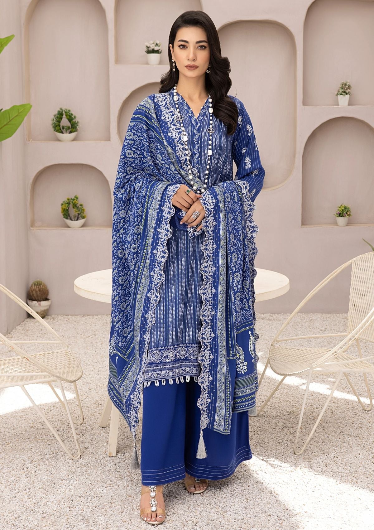 Winter Collection - Lakhany - Embroidered Unstitched - D#0101 - Official Lakhany - Agha Fabrics UK