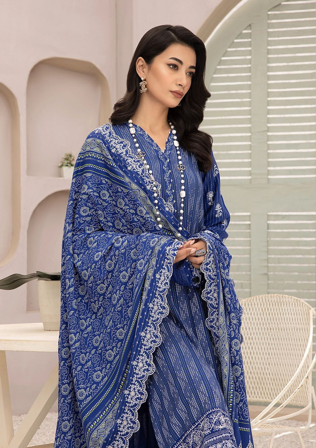 Winter Collection - Lakhany - Embroidered Unstitched - D#0101 - Official Lakhany - Agha Fabrics UK