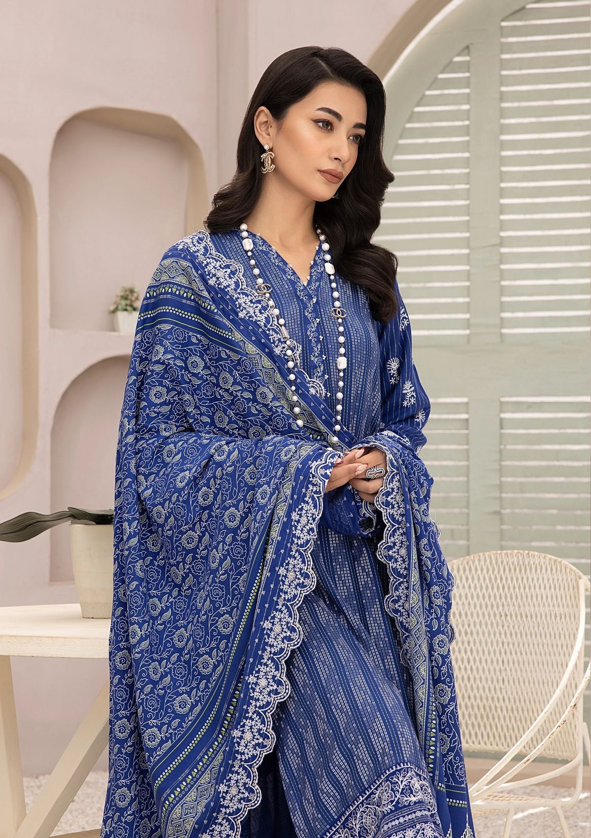 Winter Collection - Lakhany - Embroidered Unstitched - D#0101 - Official Lakhany - Agha Fabrics UK