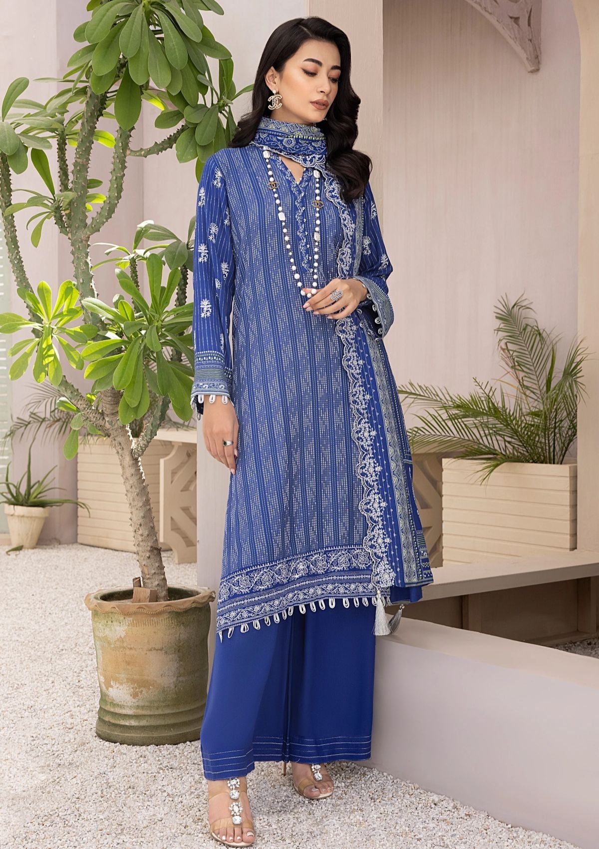 Winter Collection - Lakhany - Embroidered Unstitched - D#0101 - Official Lakhany - Agha Fabrics UK