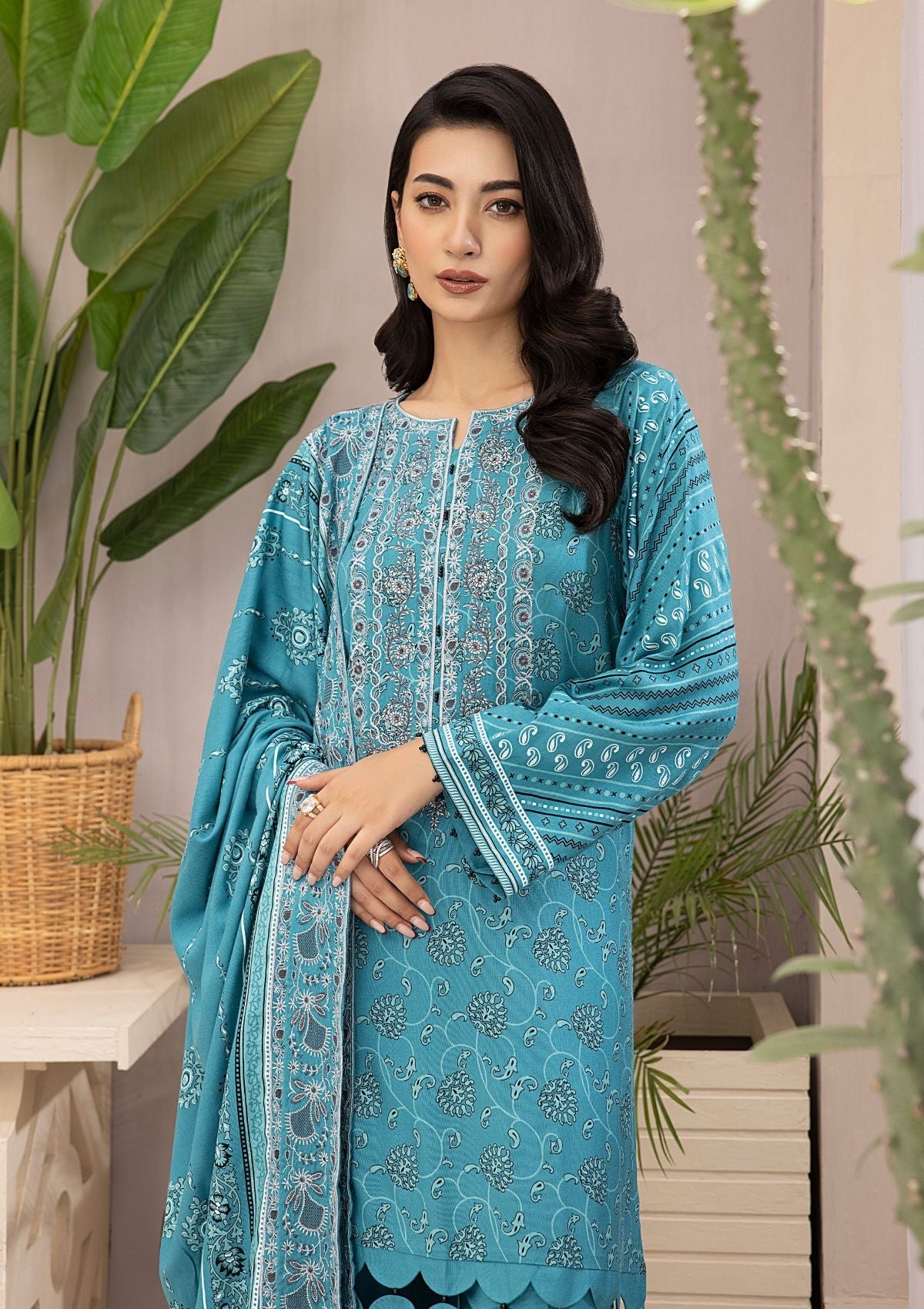 Winter Collection - Lakhany - Embroidered Unstitched - D#0039 - Official Lakhany - Agha Fabrics UK