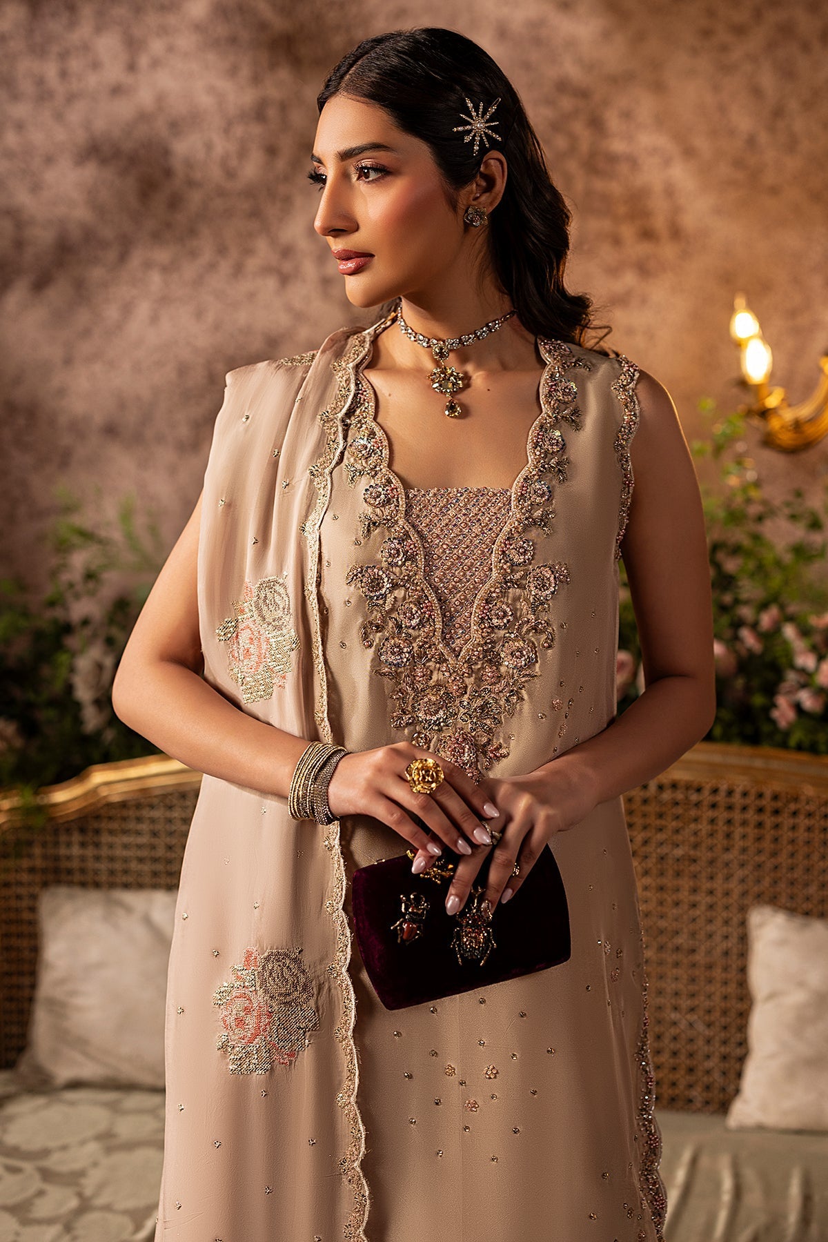 Mina Kashif | Loona Lawn 25 | Garnet