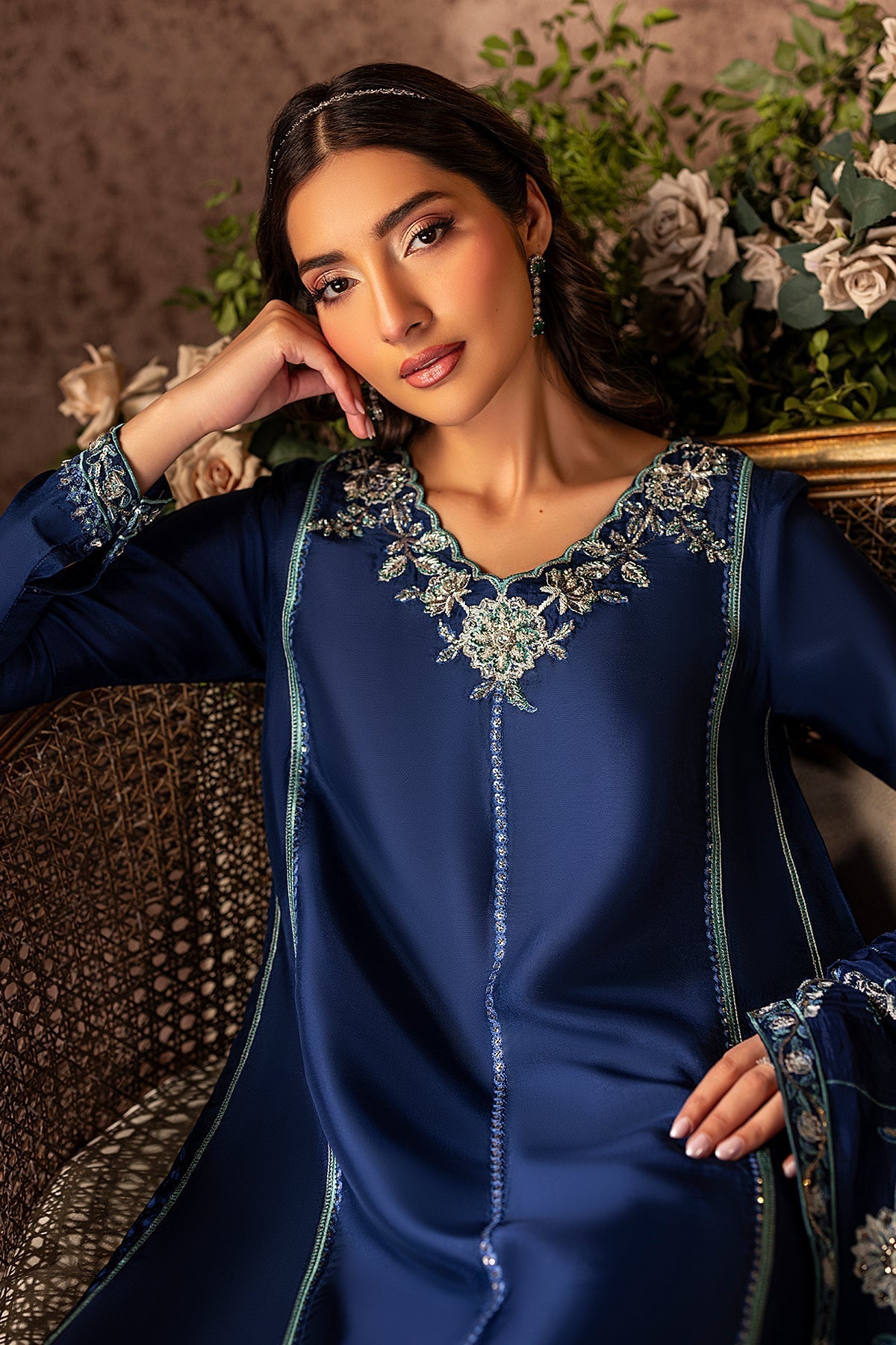 Mina Kashif | Loona Lawn 25 | Midnight