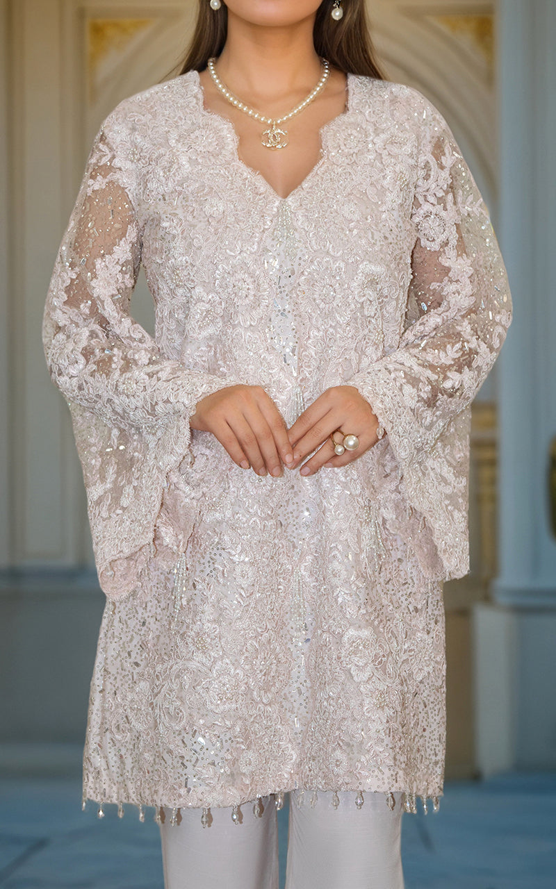 Threads and Motifs | Formal Dresses 25 | Net Cut Dana Shirt With Trouser