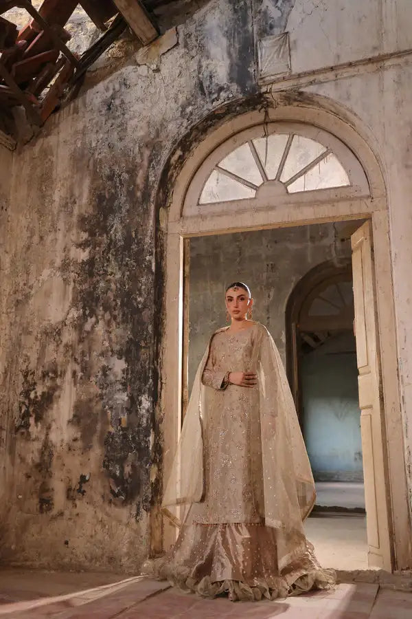 Wahaj M Khan | Banno Wedding Formals | Ivory Elan Bano Outfit