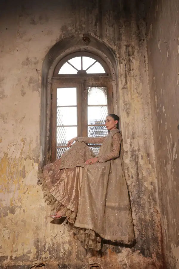 Wahaj M Khan | Banno Wedding Formals | Ivory Elan Bano Outfit