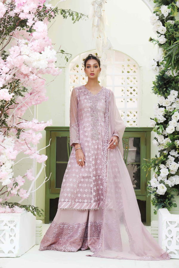 Wahajmkhan | Sitara Formals | LAVENDER HIGH LOW OUTFIT
