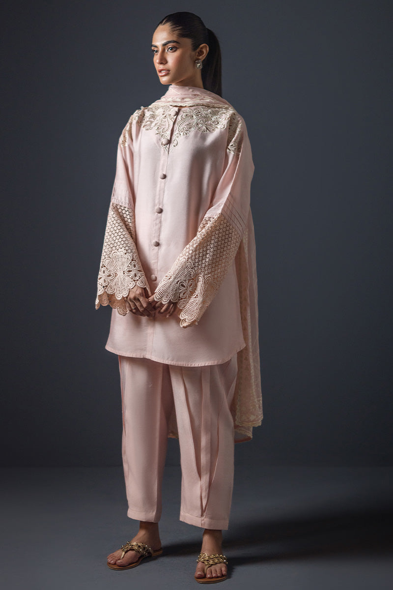 Sana Abbas | Luxury Pret | Pink Calcite - Official Sana Abbas - Agha Fabrics UK