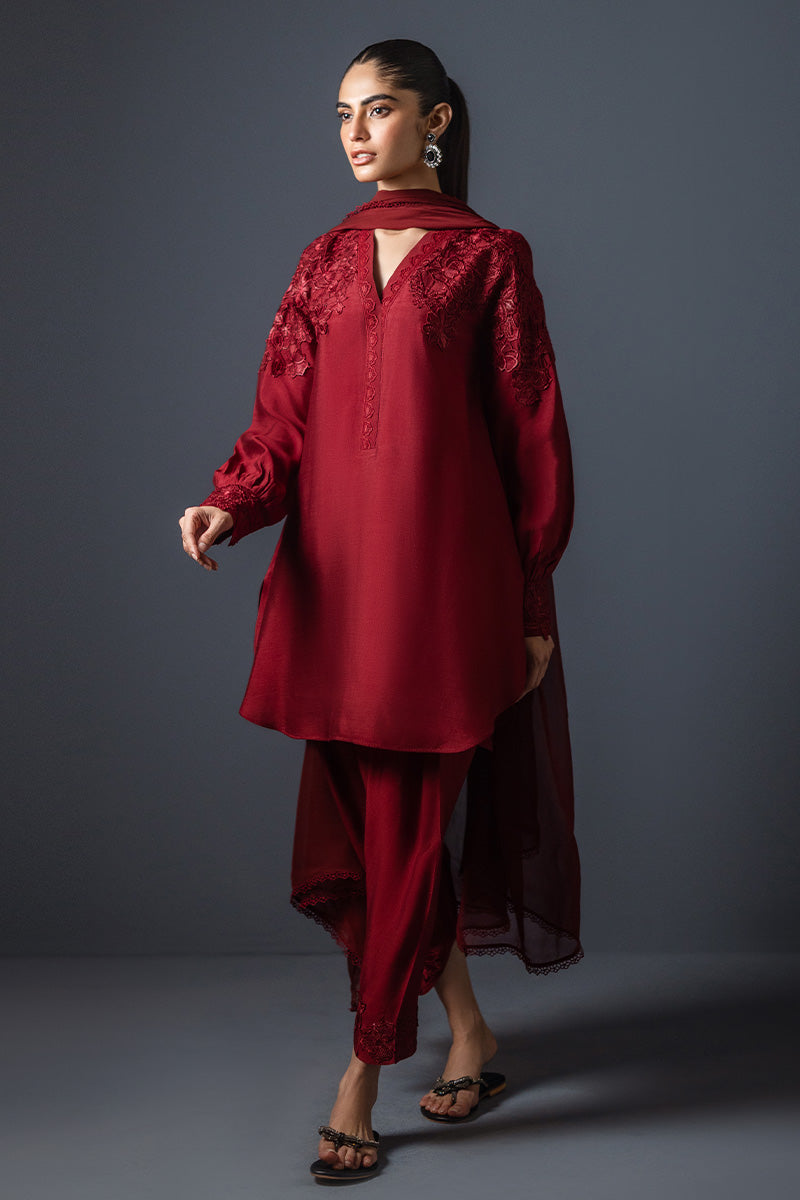 Sana Abbas | Luxury Pret | Red Jasper - Official Sana Abbas - Agha Fabrics UK