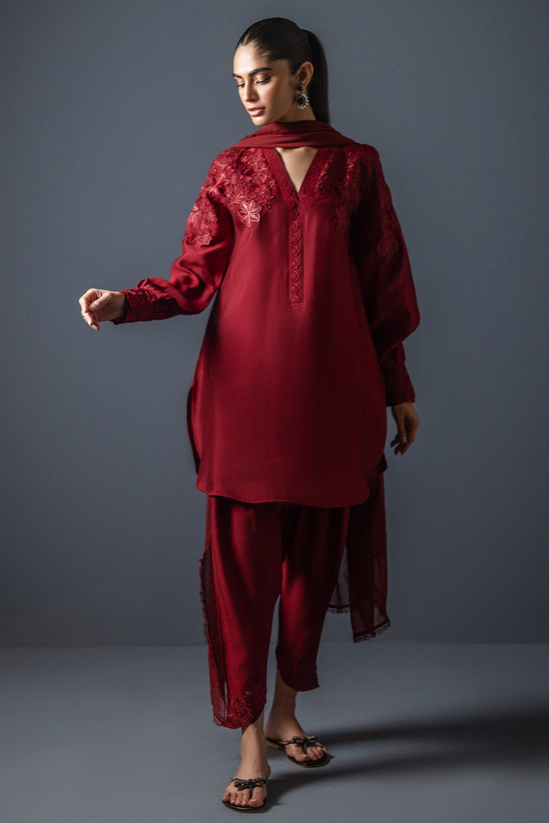 Sana Abbas | Luxury Pret | Red Jasper - Official Sana Abbas - Agha Fabrics UK