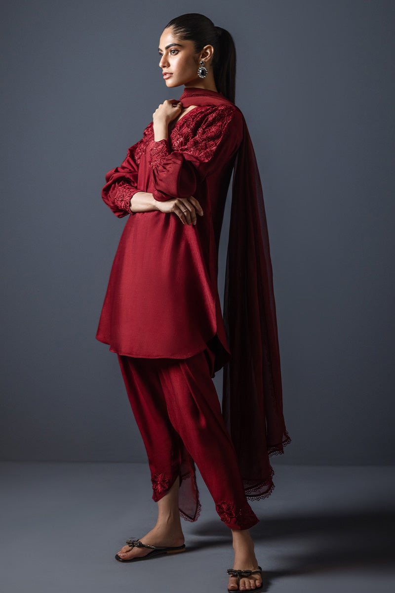 Sana Abbas | Luxury Pret | Red Jasper - Official Sana Abbas - Agha Fabrics UK