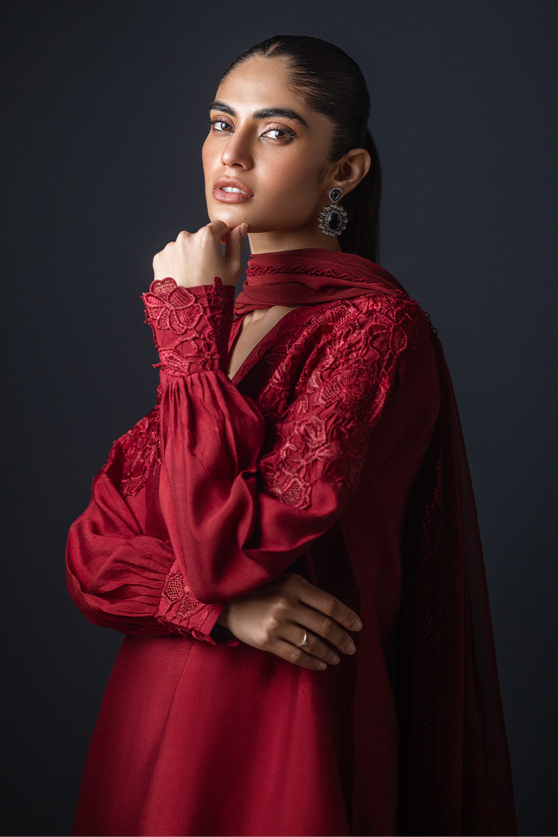 Sana Abbas | Luxury Pret | Red Jasper - Official Sana Abbas - Agha Fabrics UK