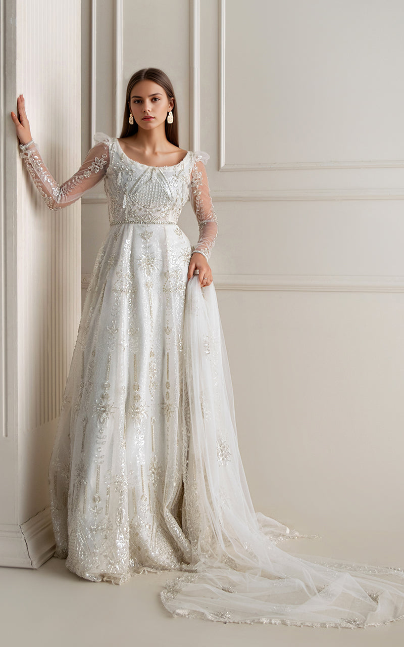 Threads and Motifs | Formal Dresses 25 | Net Embroidered Maxi