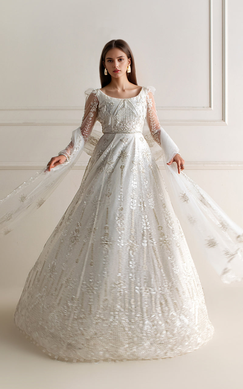 Threads and Motifs | Formal Dresses 25 | Net Embroidered Maxi