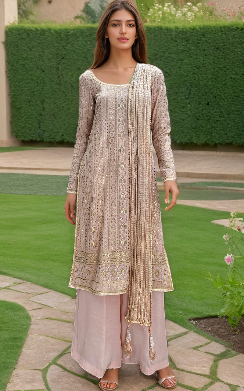 Threads and Motifs | Formal Dresses 25 | Embroidered Shirt With Trouser And Dupatta