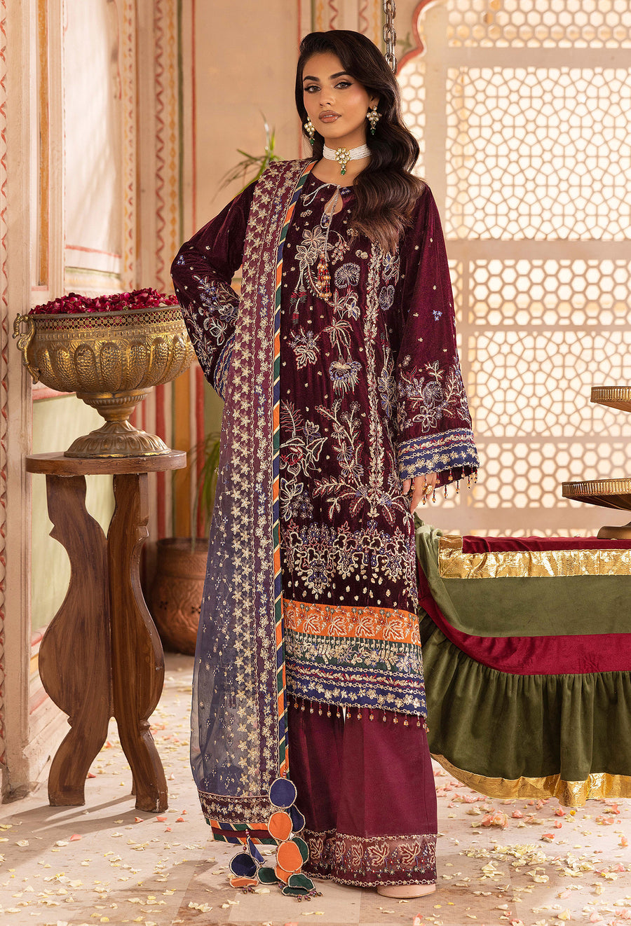 Adans Libas | Velvet 25 | 7520 V - Official Adans Libas - Agha Fabrics UK