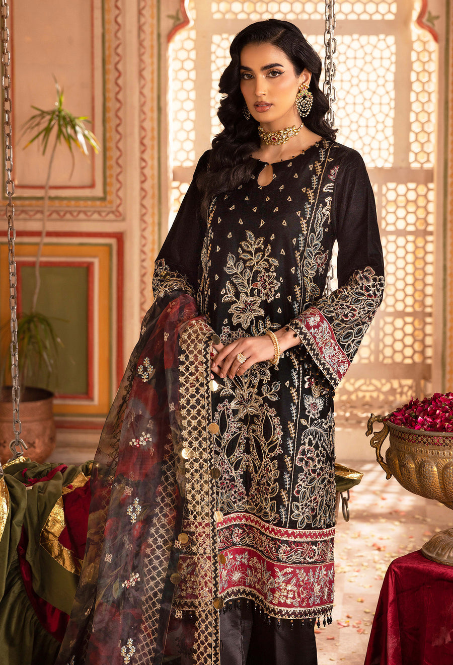 Adans Libas | Velvet 25 | 7521 V - Official Adans Libas - Agha Fabrics UK