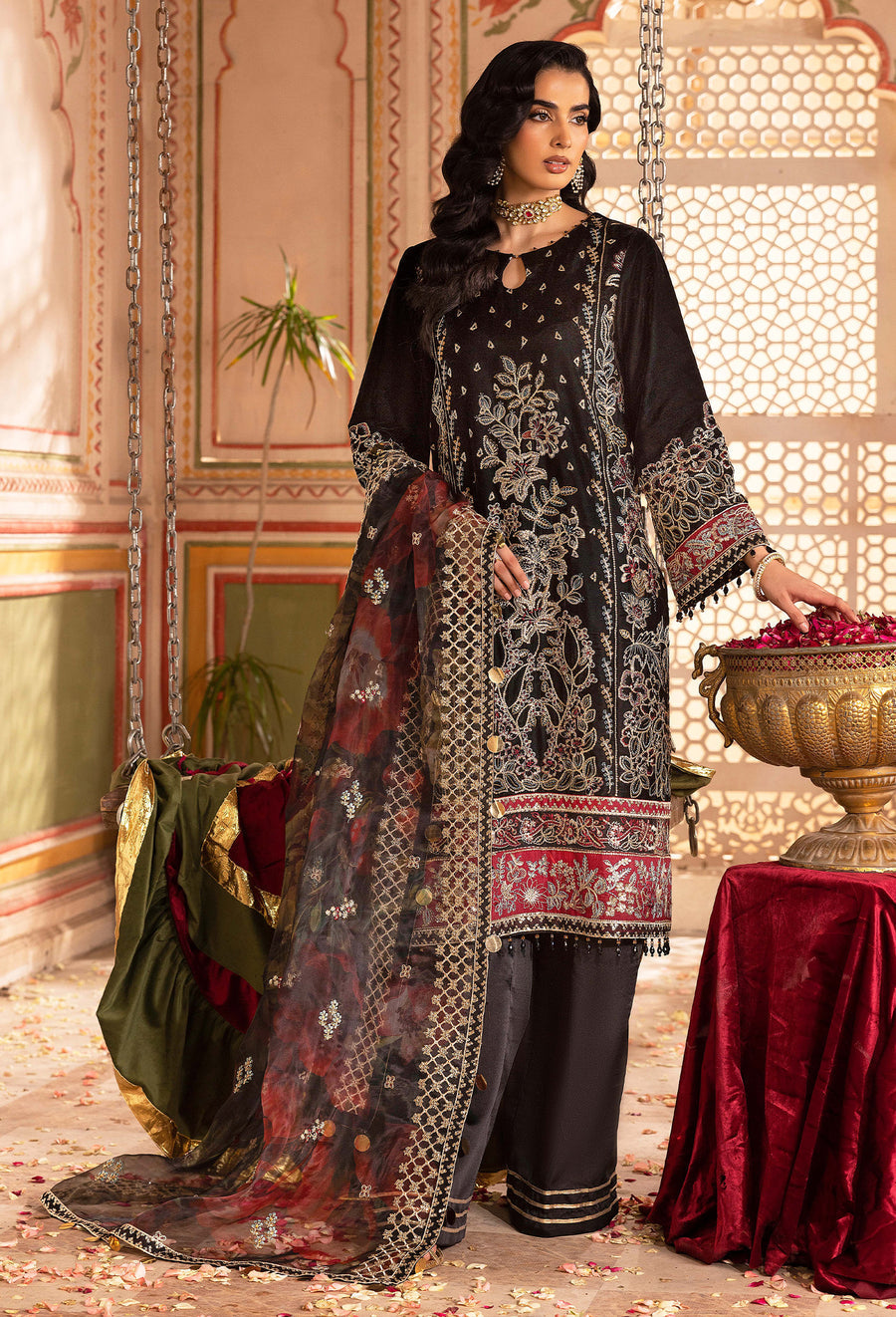 Adans Libas | Velvet 25 | 7521 V - Official Adans Libas - Agha Fabrics UK