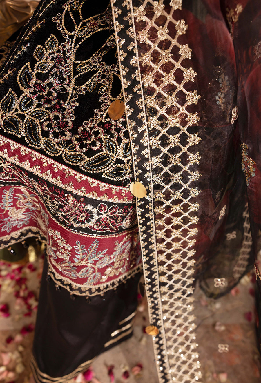 Adans Libas | Velvet 25 | 7521 V - Official Adans Libas - Agha Fabrics UK