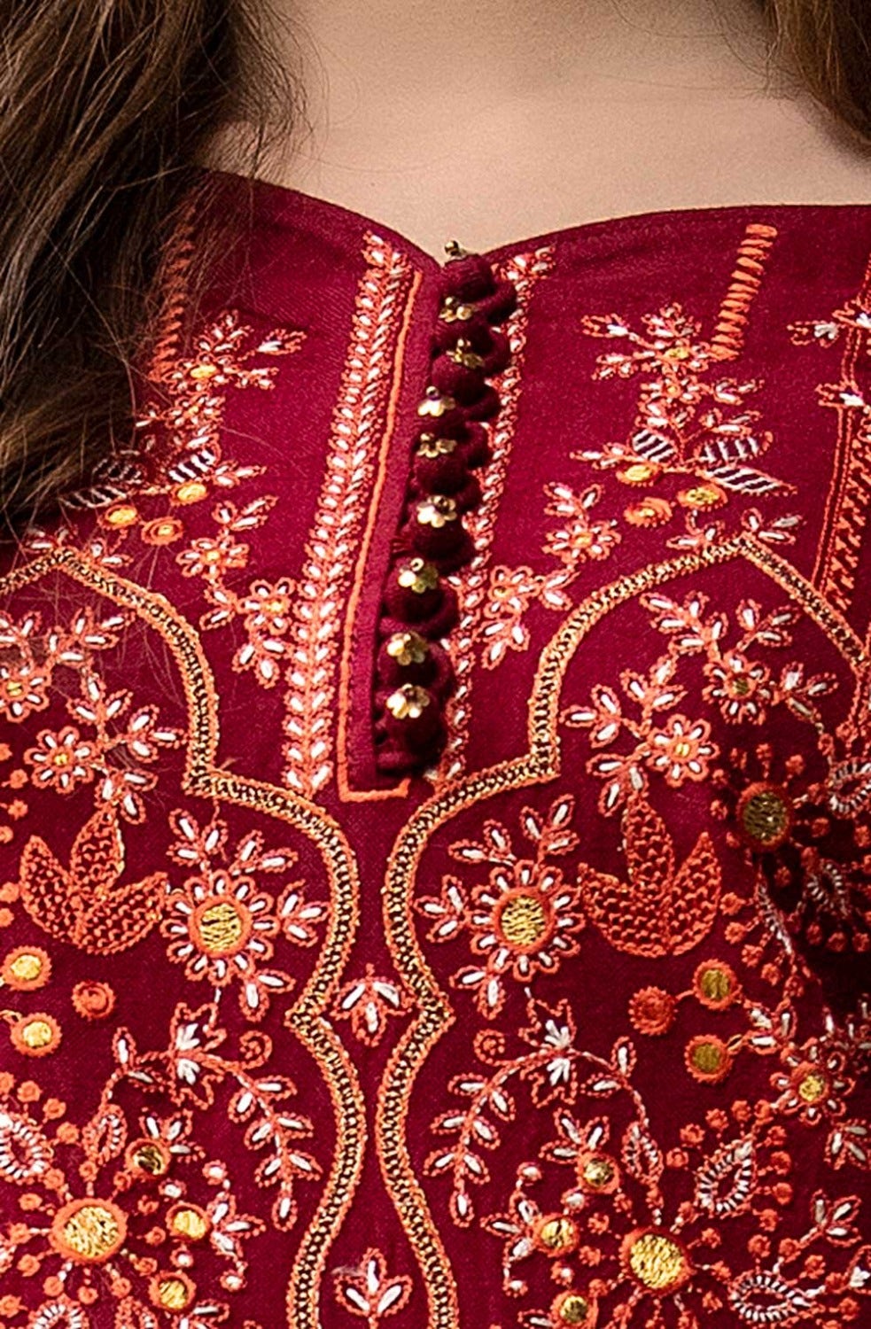 Gul Ahmed | Winter Collection 24 | Acrylic Dupatta AP-42043 - Official Gul Ahmed - Agha Fabrics UK