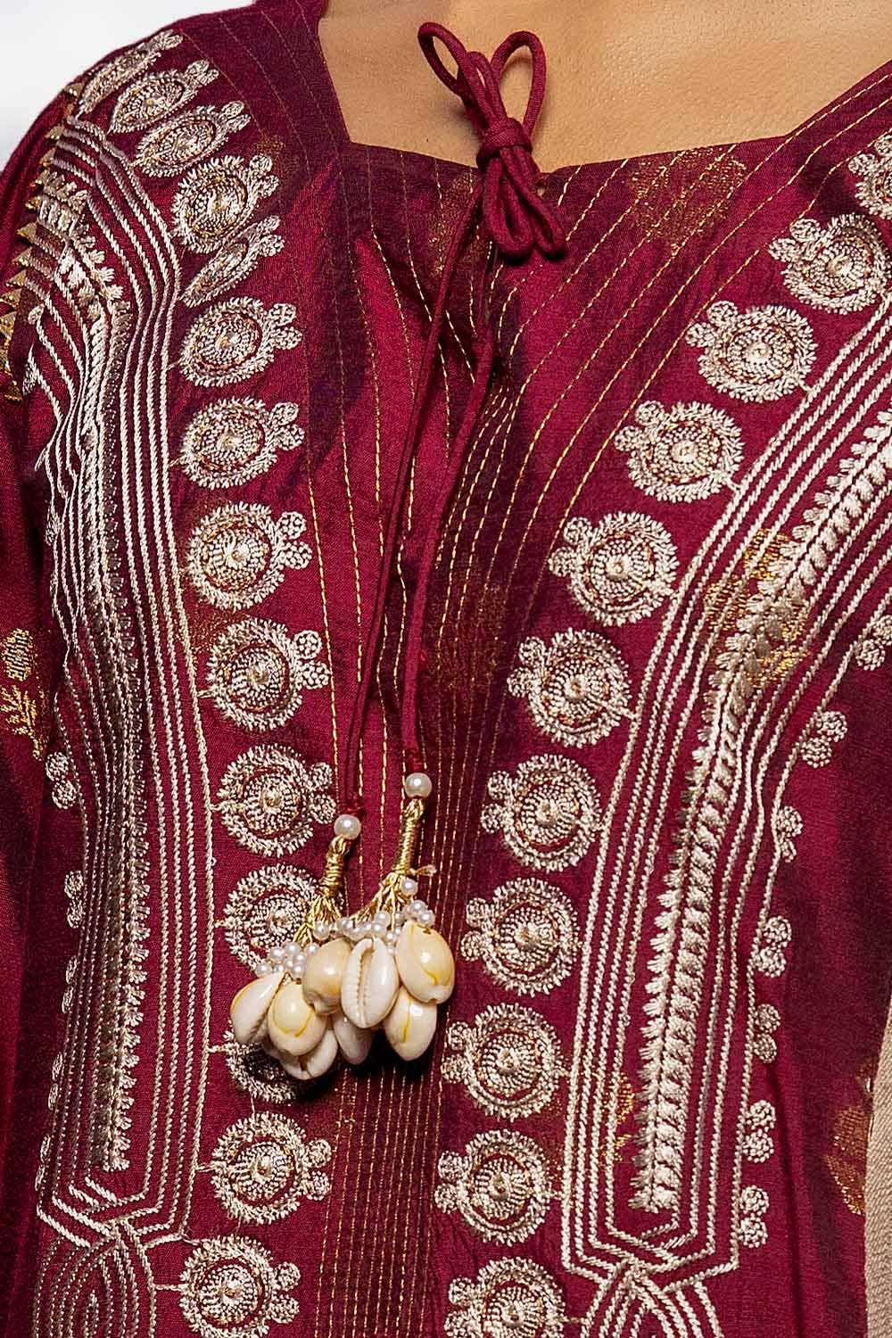 Gul Ahmed | Winter Collection 24 | Pashmina Dupatta AP-42019 - Official Gul Ahmed - Agha Fabrics UK