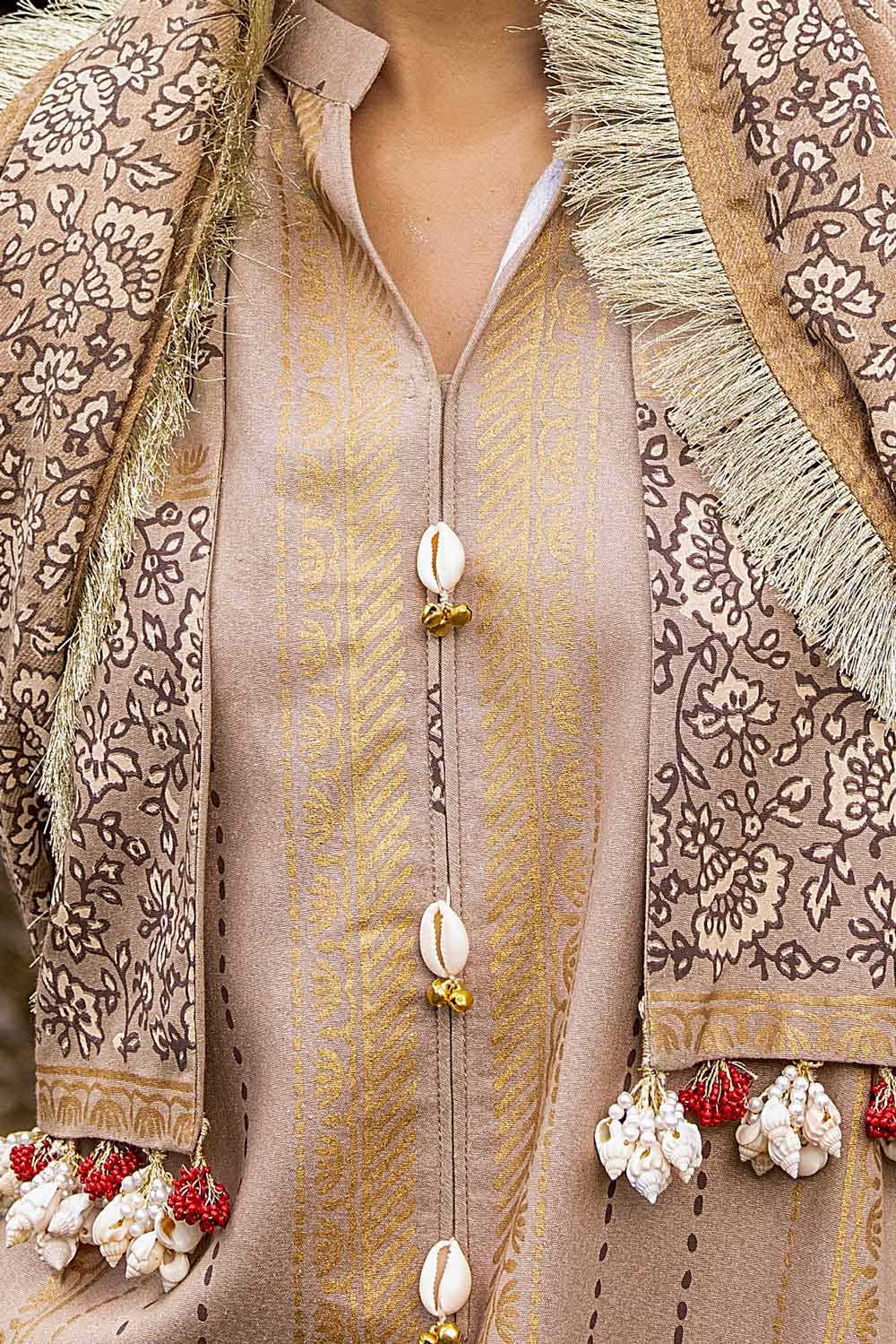 Gul Ahmed | Winter Collection 24 | Acrylic Dupatta AP-42041 - Official Gul Ahmed - Agha Fabrics UK