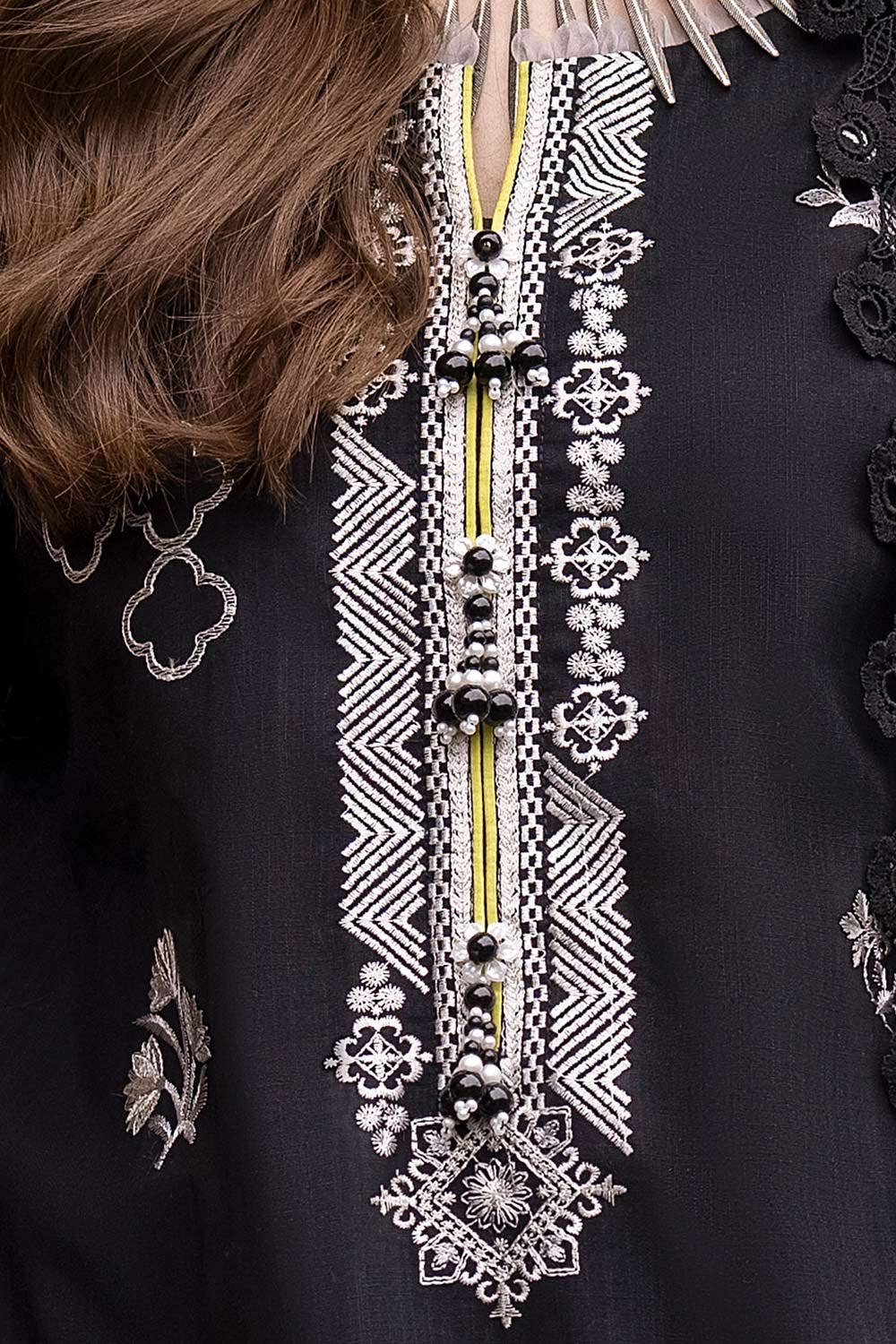 Gul Ahmed | Winter Collection 24 | Zari Jacquard Dupatta ST-42010 - Official Gul Ahmed - Agha Fabrics UK