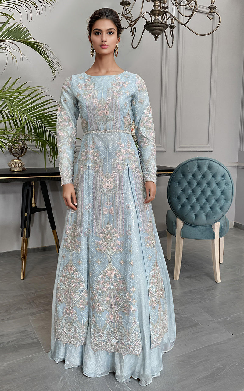 Threads and Motifs | Formal Dresses 25 | Net Embroidered Maxi