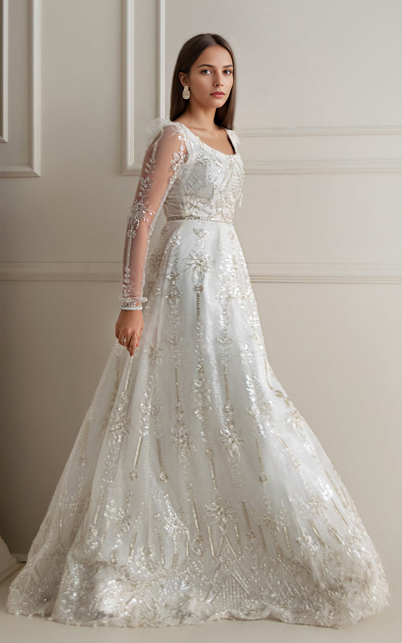 Threads and Motifs | Formal Dresses 25 | Net Embroidered Maxi