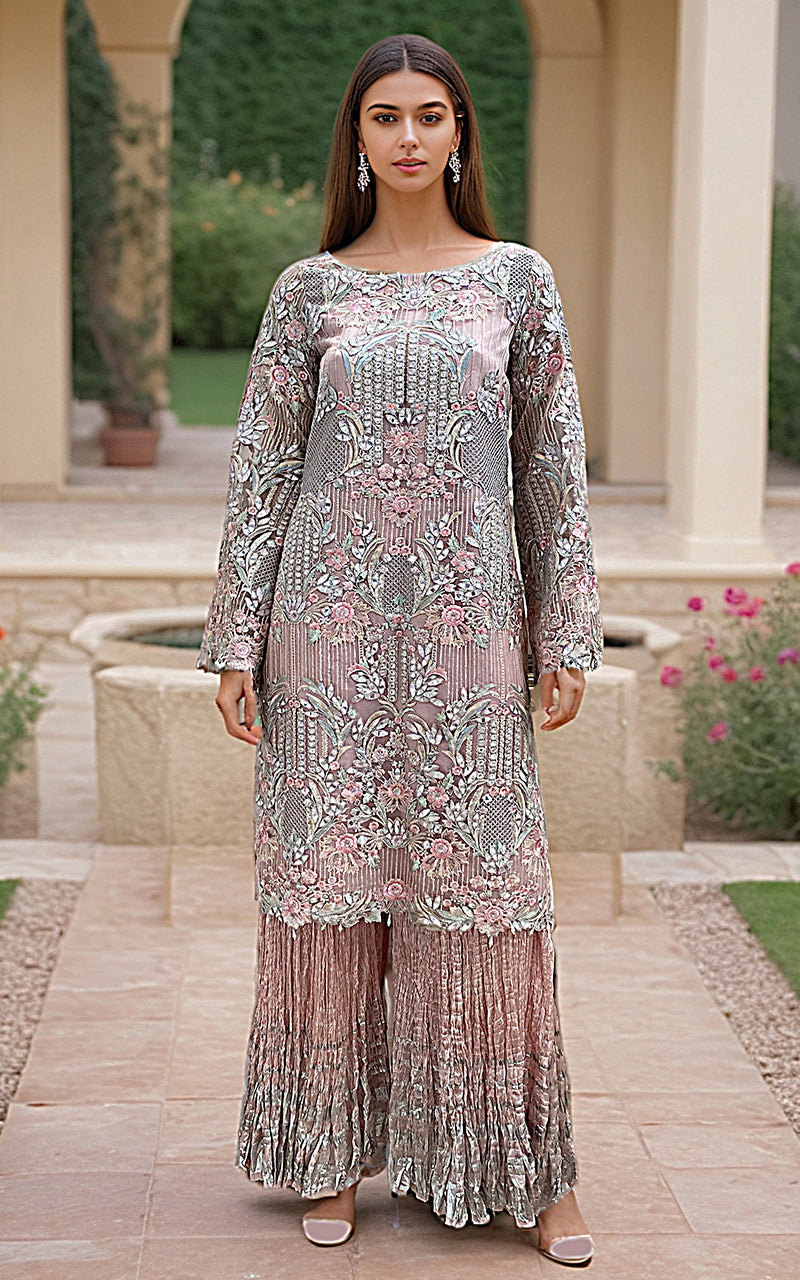 Threads and Motifs | Formal Dresses 25 | Embroidered Shirt With Dupatta And Gharara