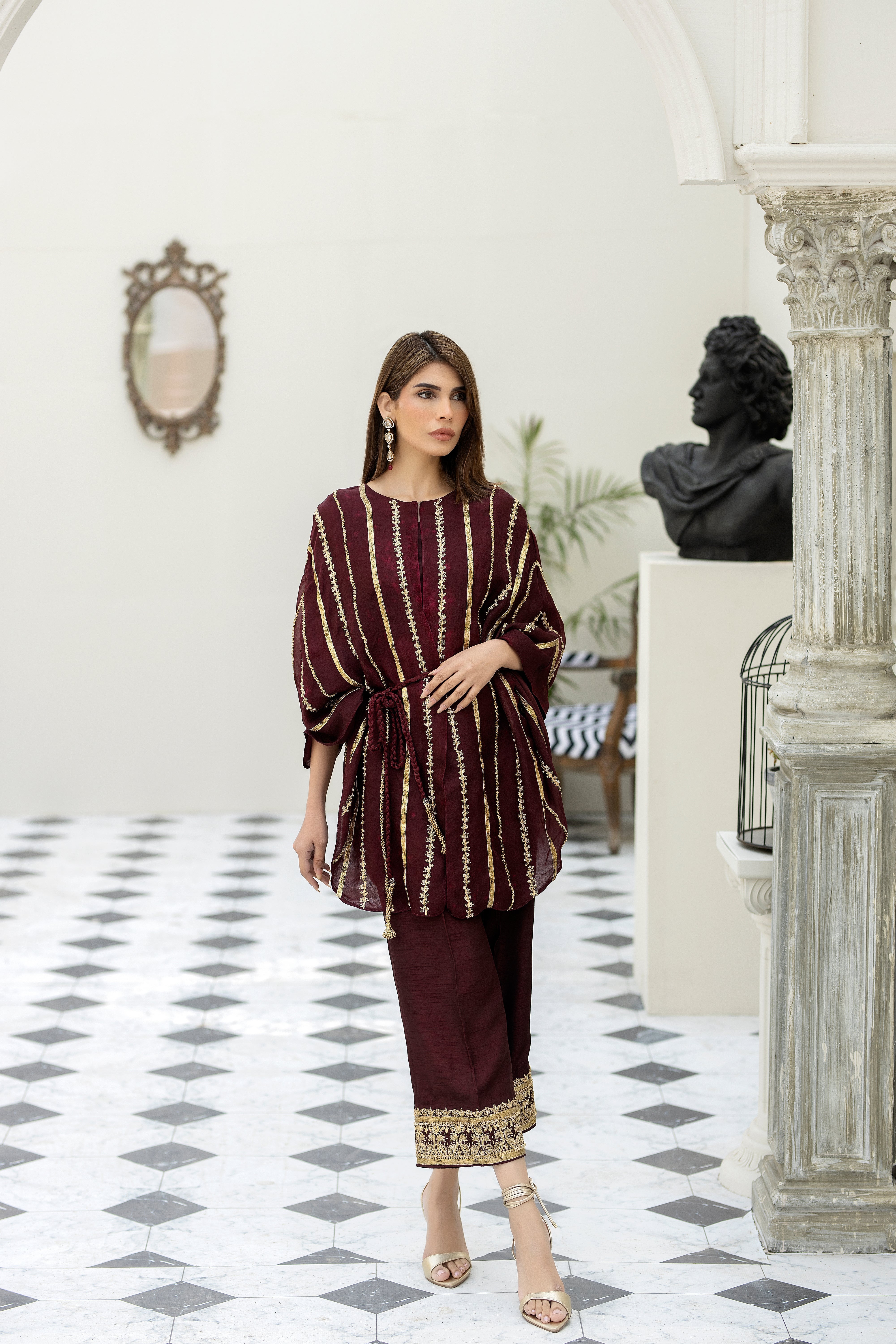 Purple haze Pret Studio | Noubahar Luxury Formals | Burgundy Love
