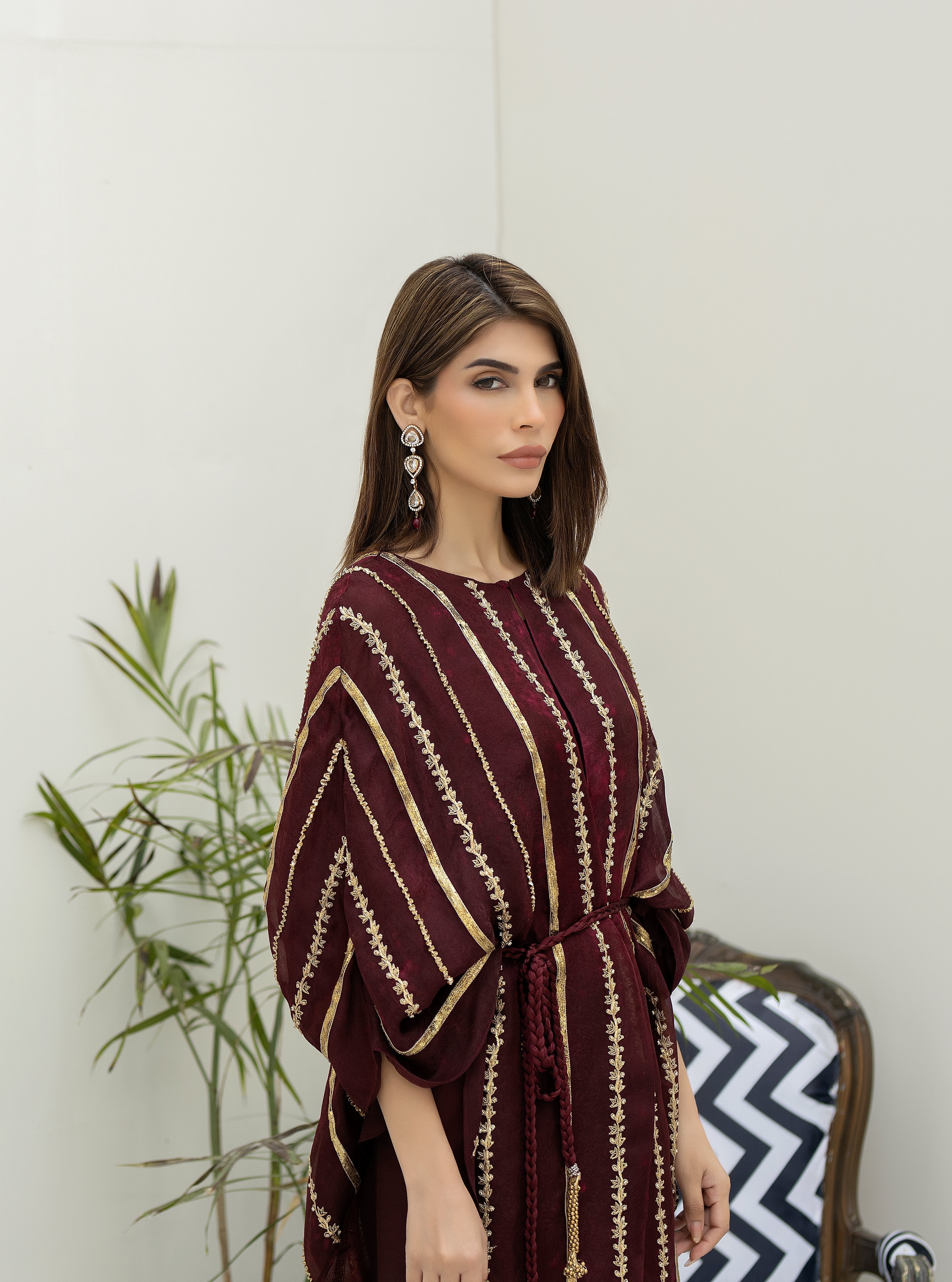 Purple haze Pret Studio | Noubahar Luxury Formals | Burgundy Love