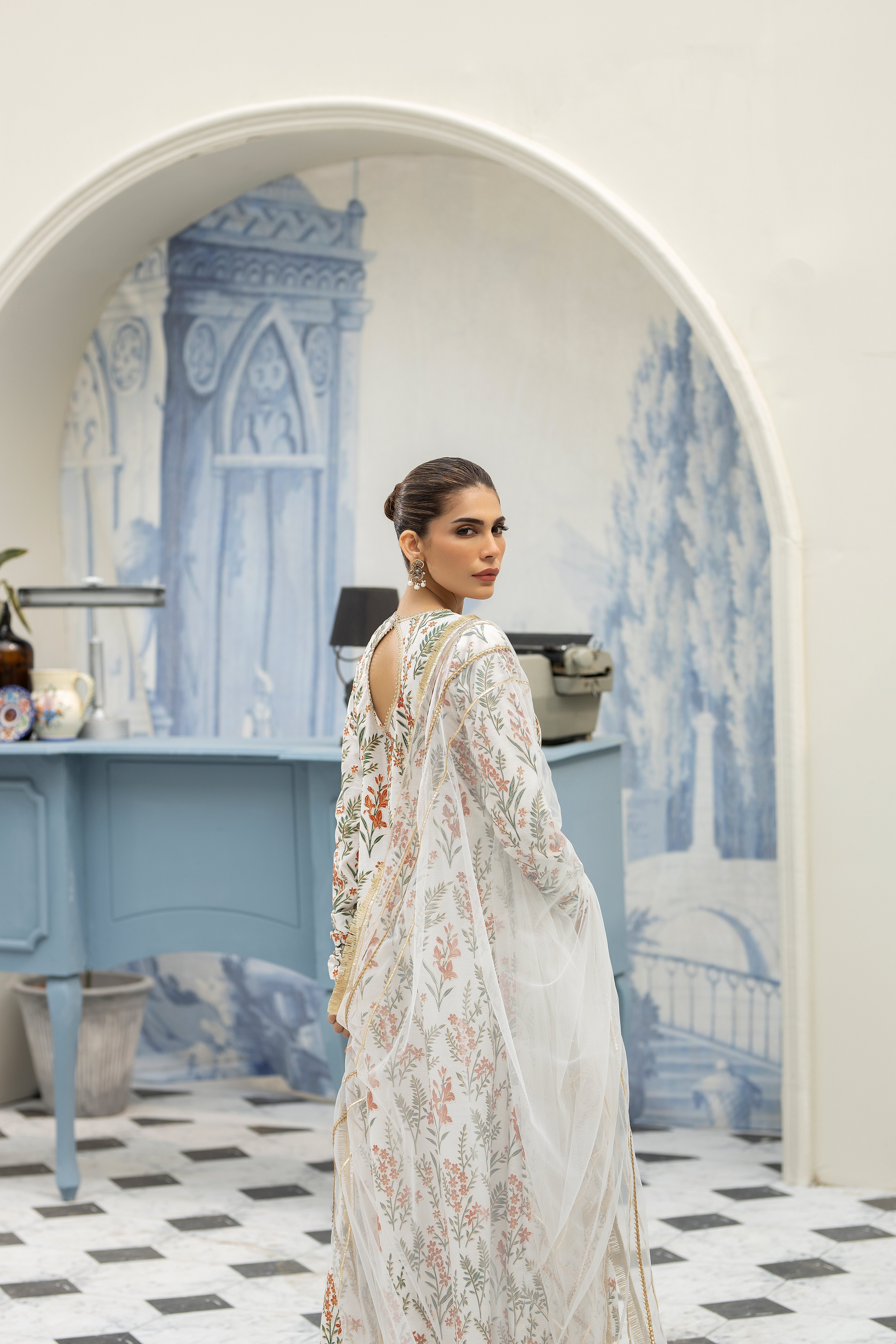 Purple haze Pret Studio | Noubahar Luxury Formals | Floral Anrakha